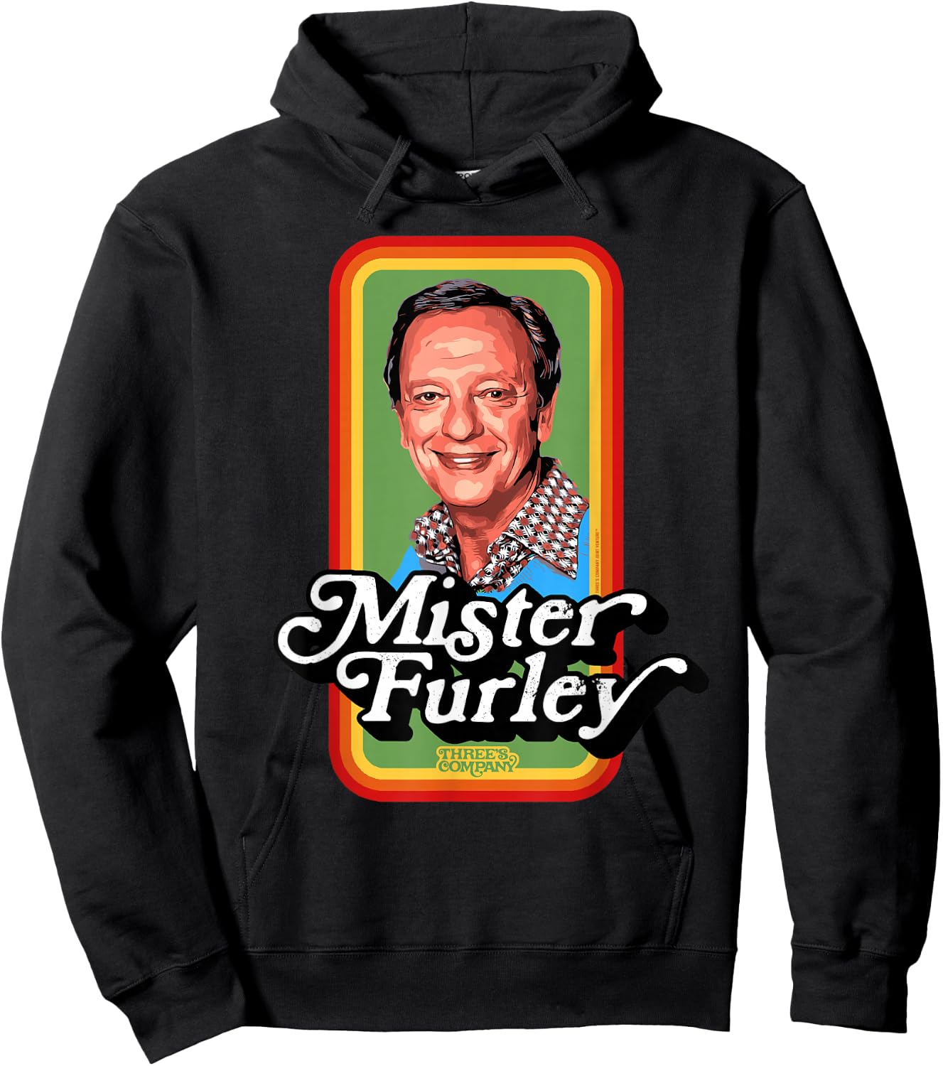 Mister Furley Three's Company Retro 80's Hoodie - Hoodie | Black