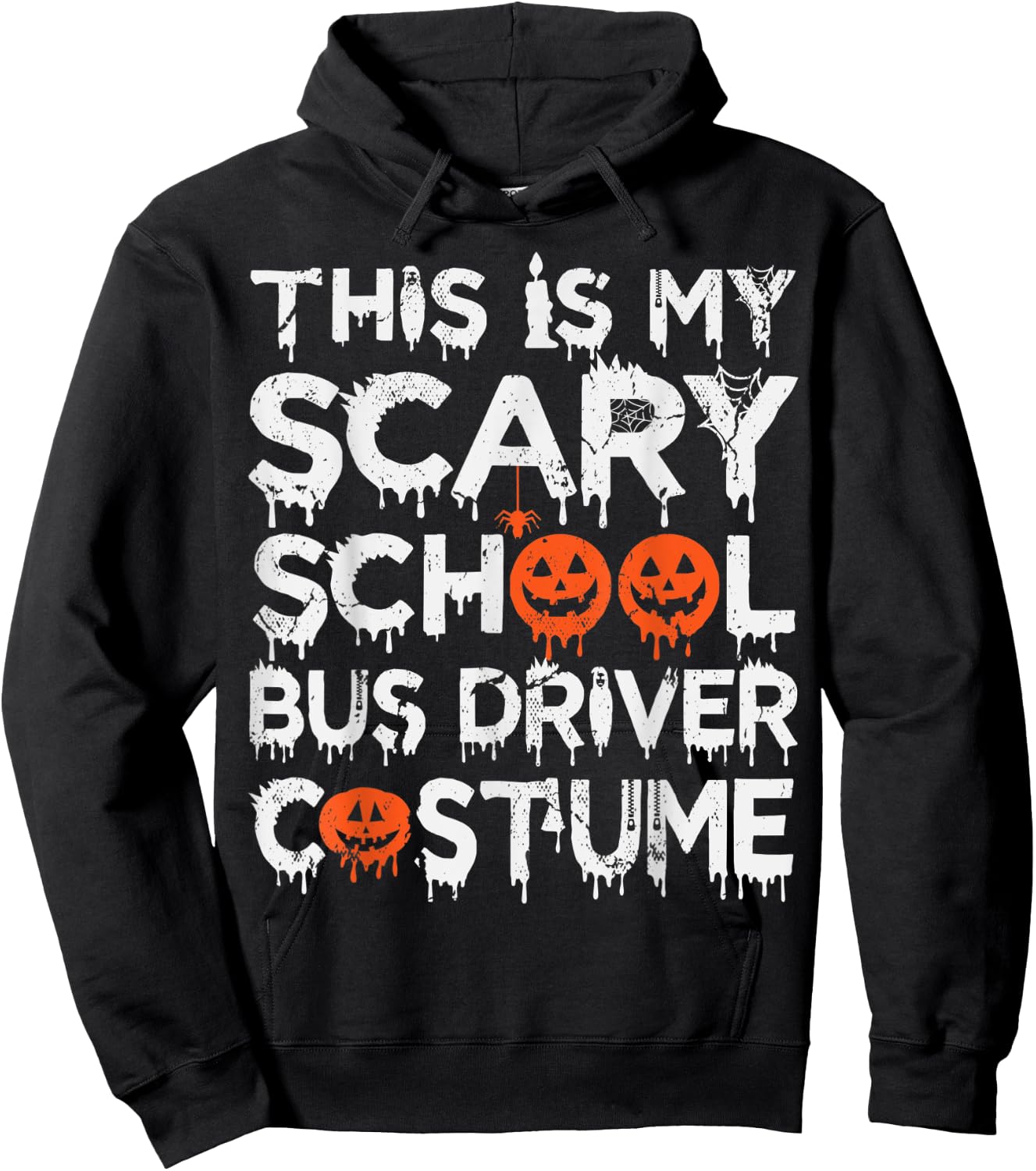 This Is My Scary School Bus Driver Costume Halloween Hoodie - Hoodie | Black