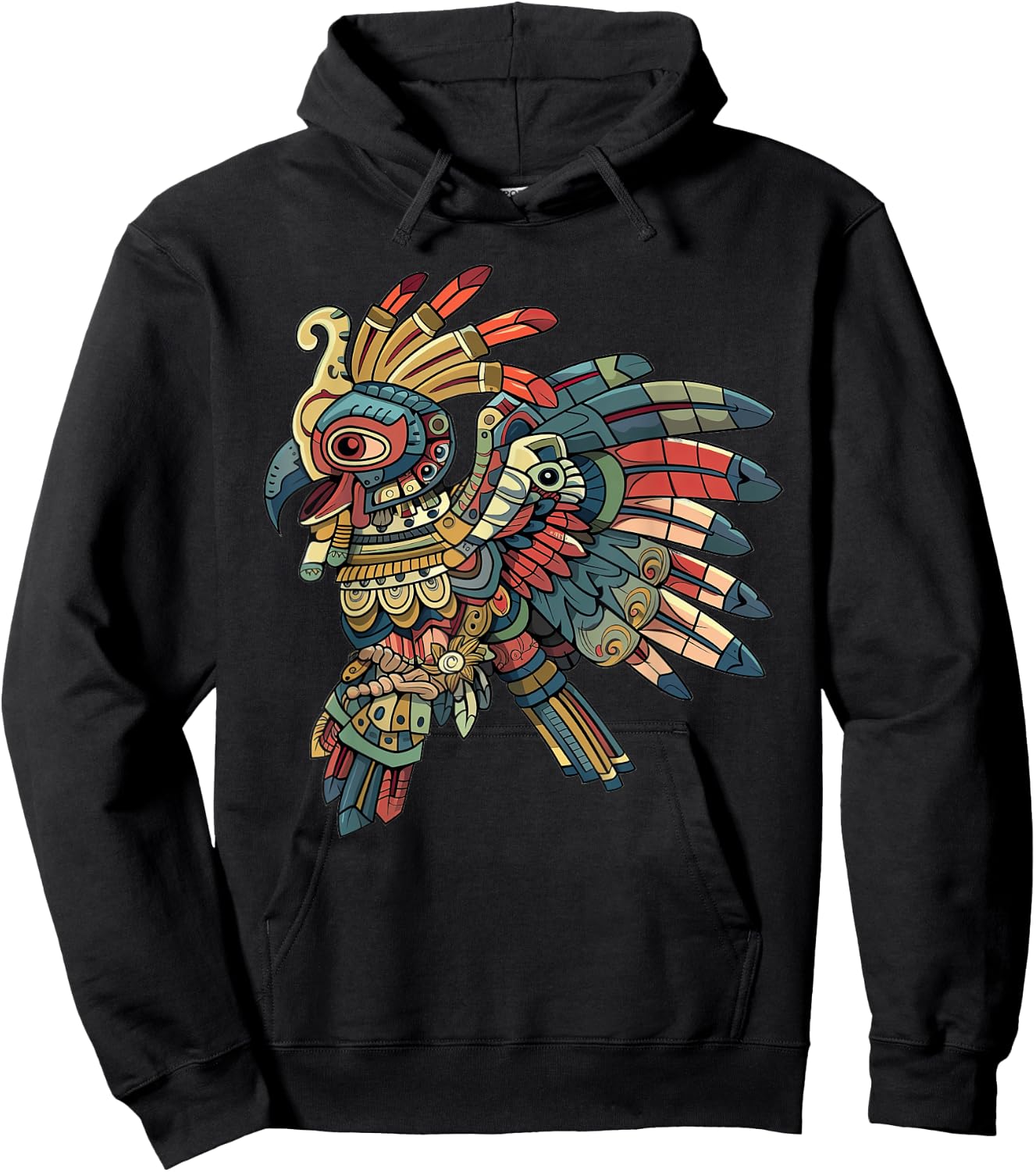 Huitzilopochtli Vintage Hoodie - Hoodie | Black