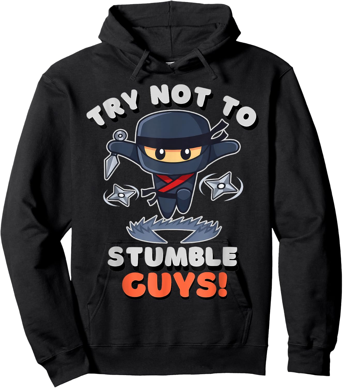 Stumble Guys Ninjas Games Stumble Guys Kids Hoodie - Hoodie | Black