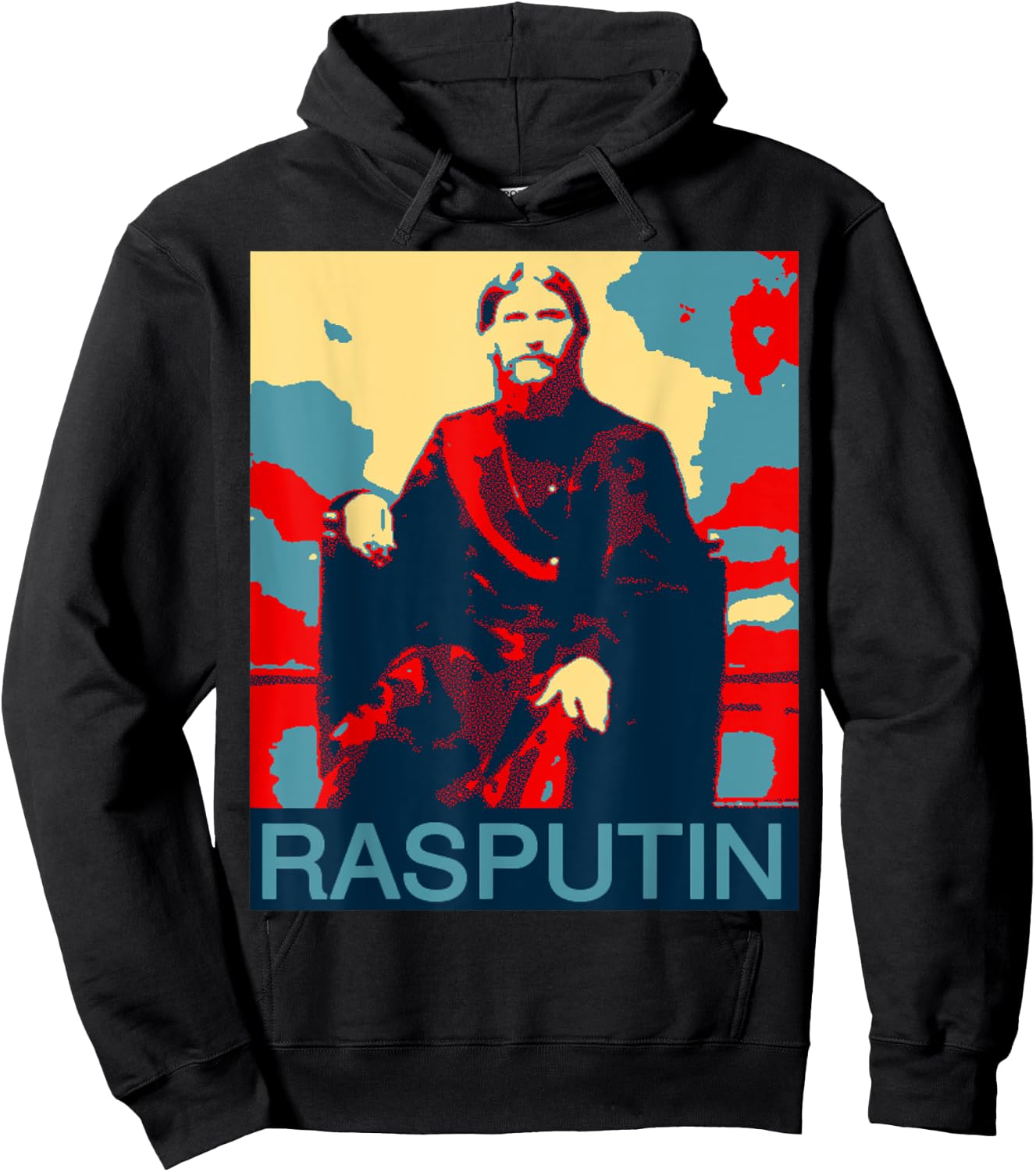 Rasputin Russian Halloween Costume Scary Spooky Poster Hoodie - Hoodie | Black