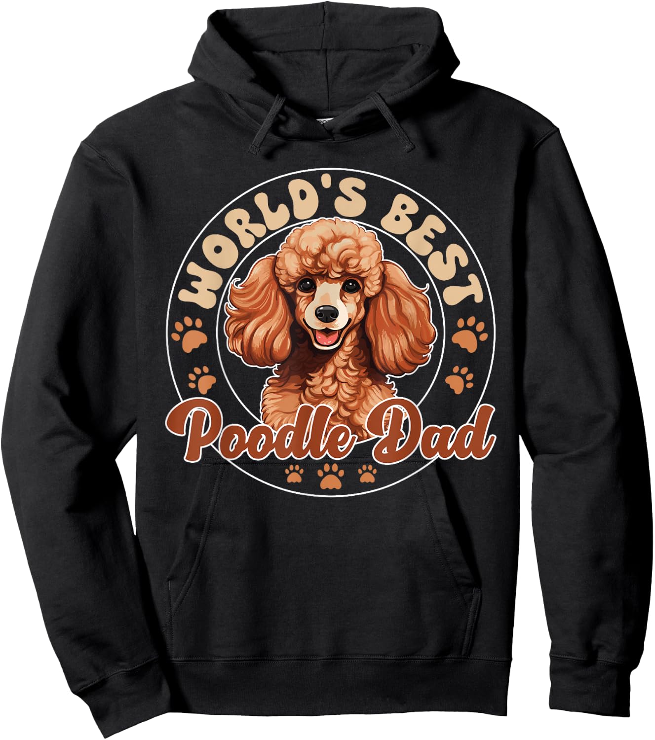 Poodle Dog World's Best Poddle Dad Hoodie - Hoodie | Black