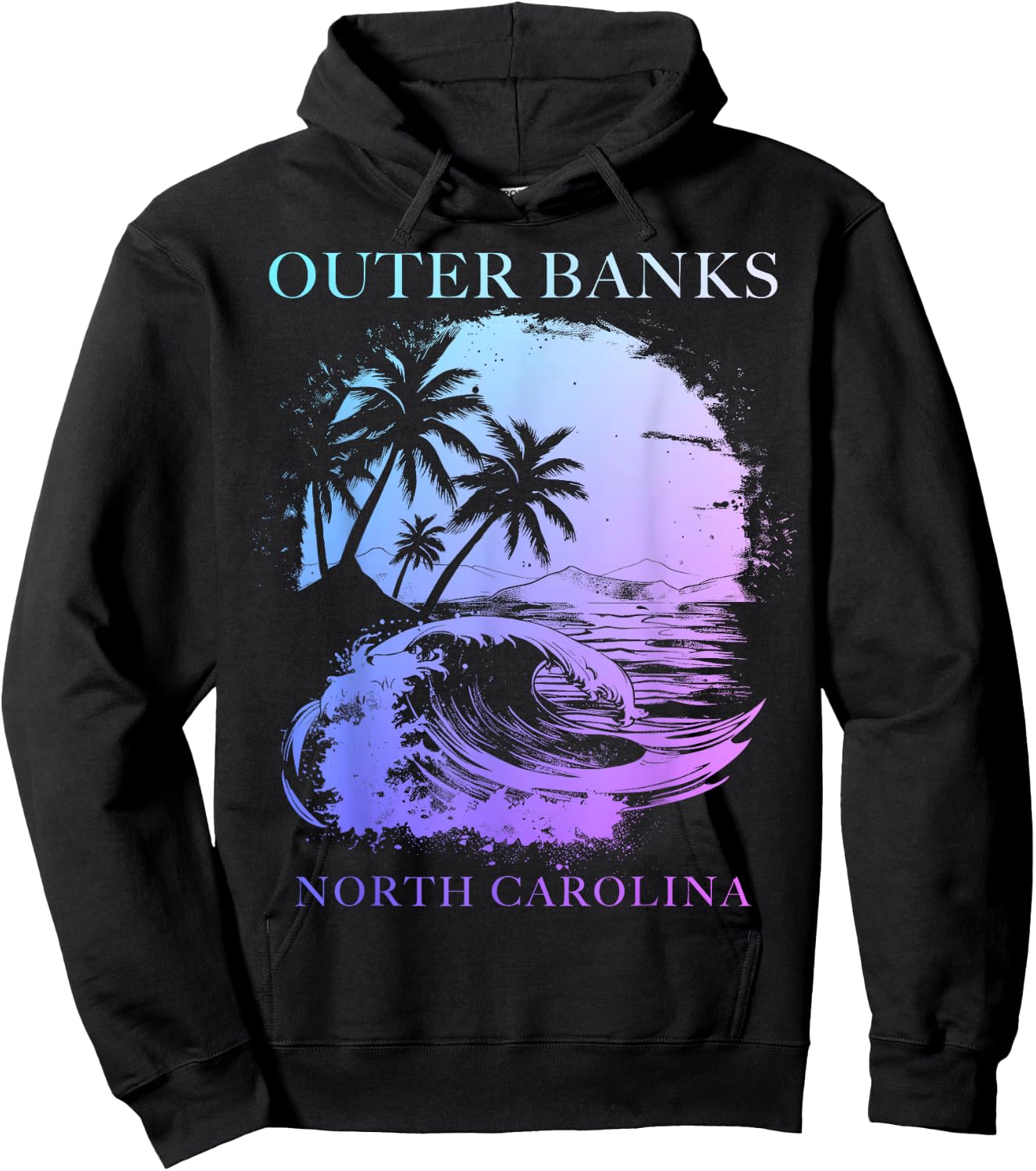 Outer Banks North Carolina Hoodie - Hoodie | Black