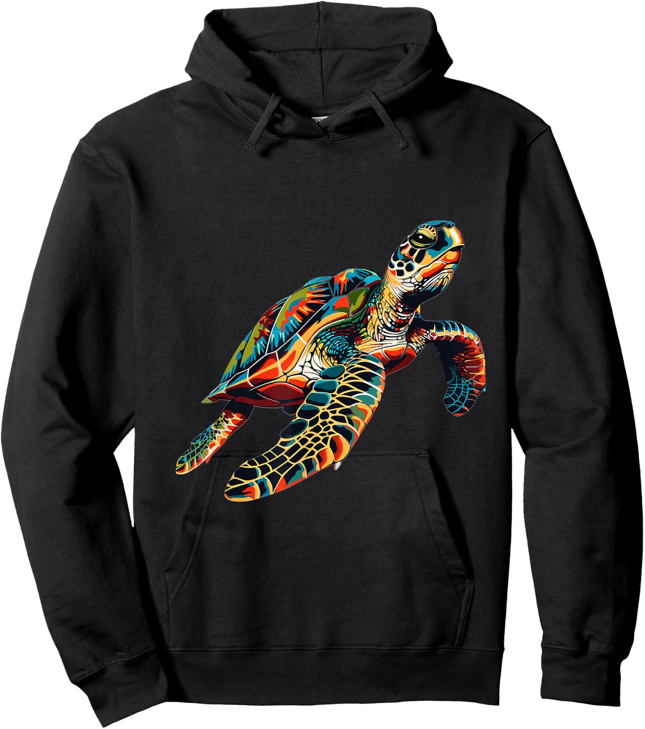 Sea Turtle Lover Graphic Hoodie - Hoodie | Black