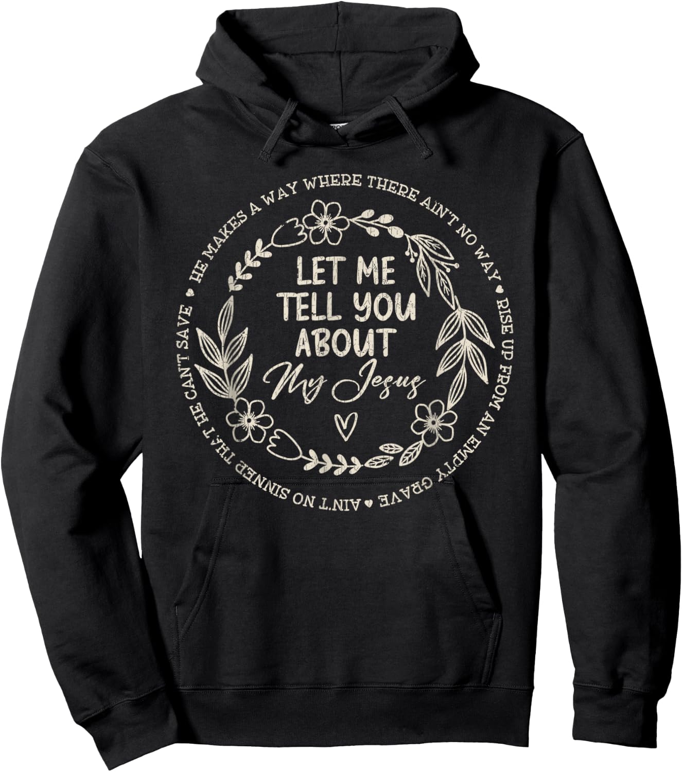 Vintage Retro Let Me Tell You About My Jesus Hoodie - Hoodie | Black