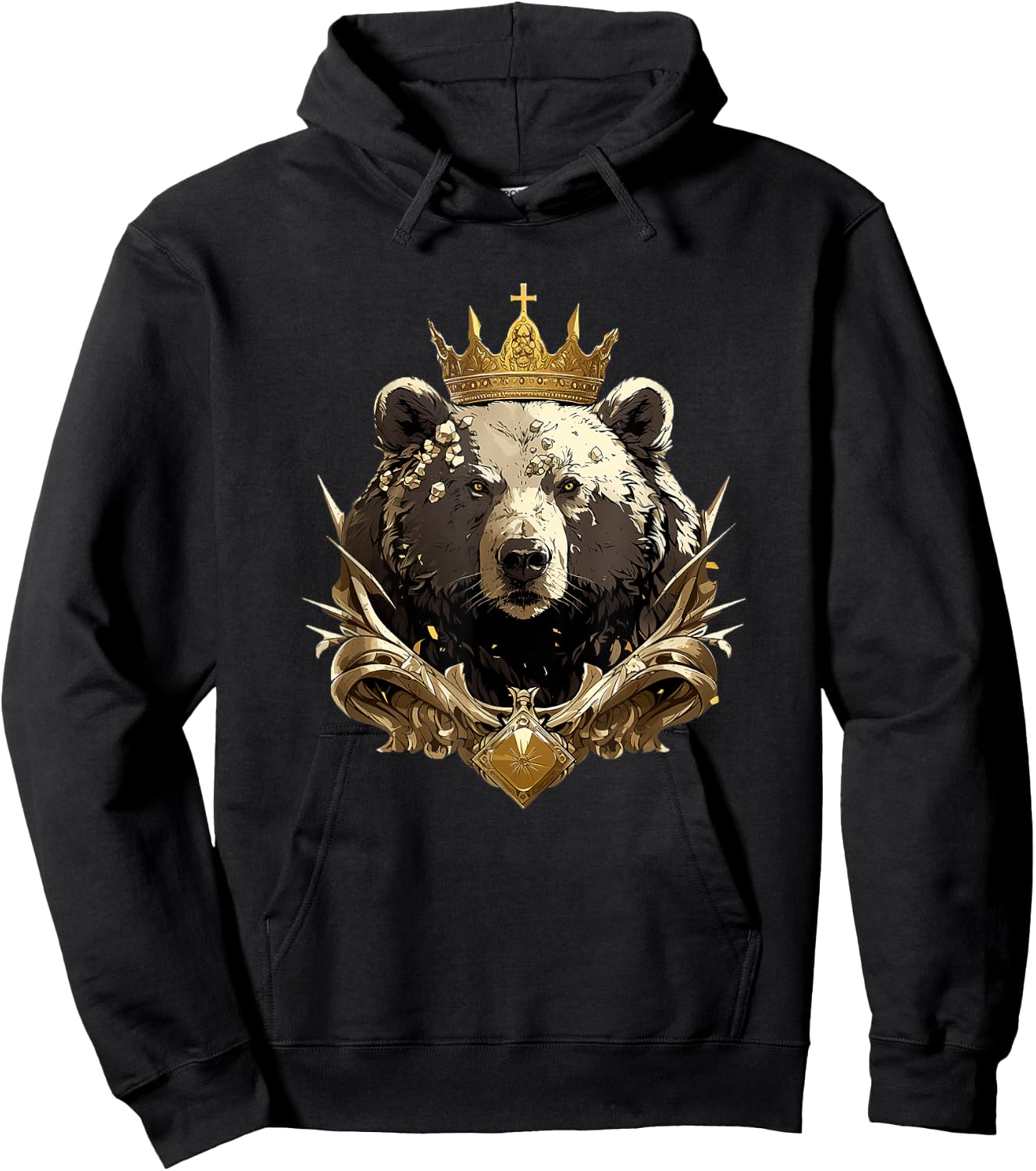 Bear King Hoodie - Hoodie | Black