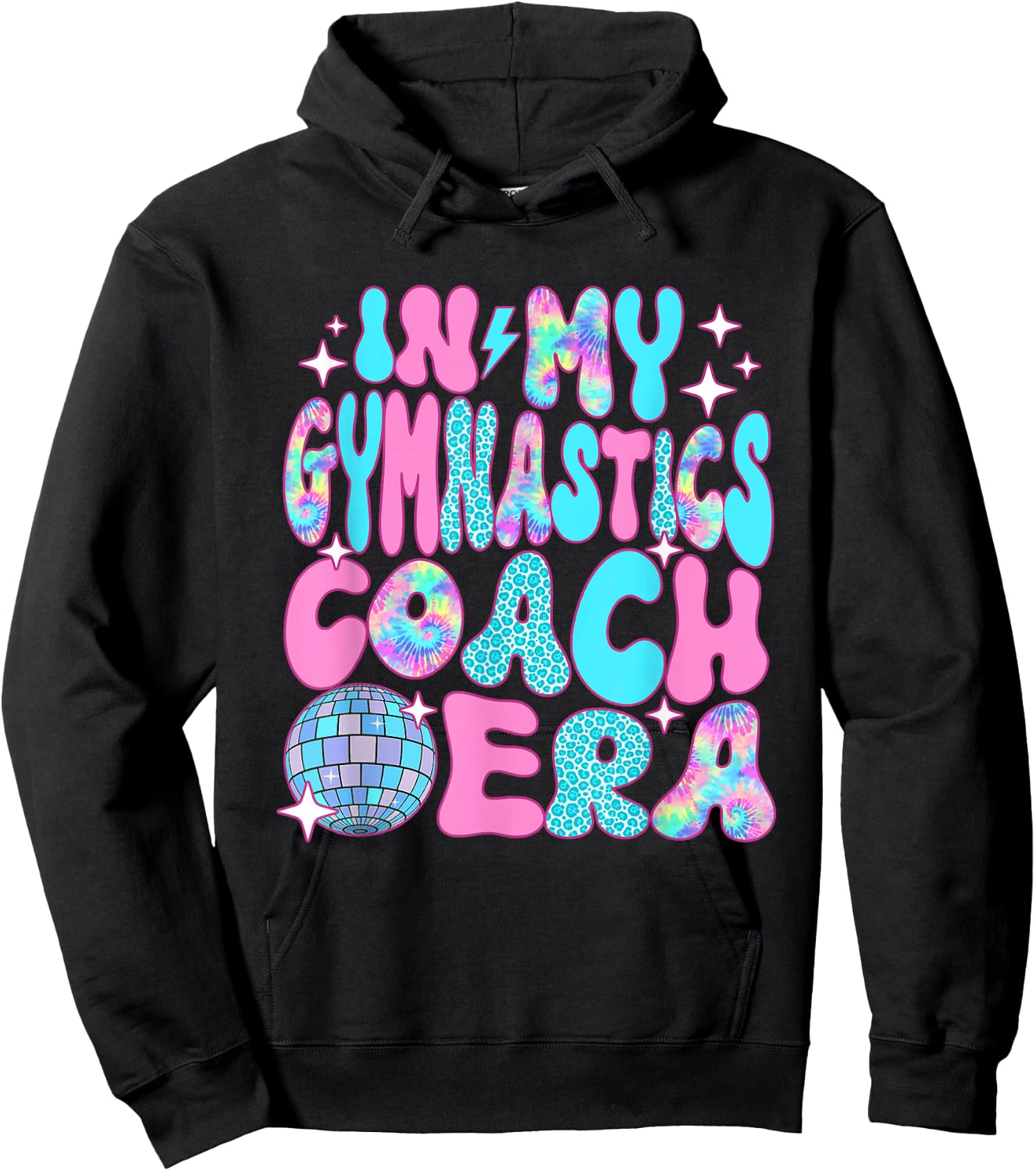 Disco In My Gymnastics Coach Era Hoodie - Hoodie | Black