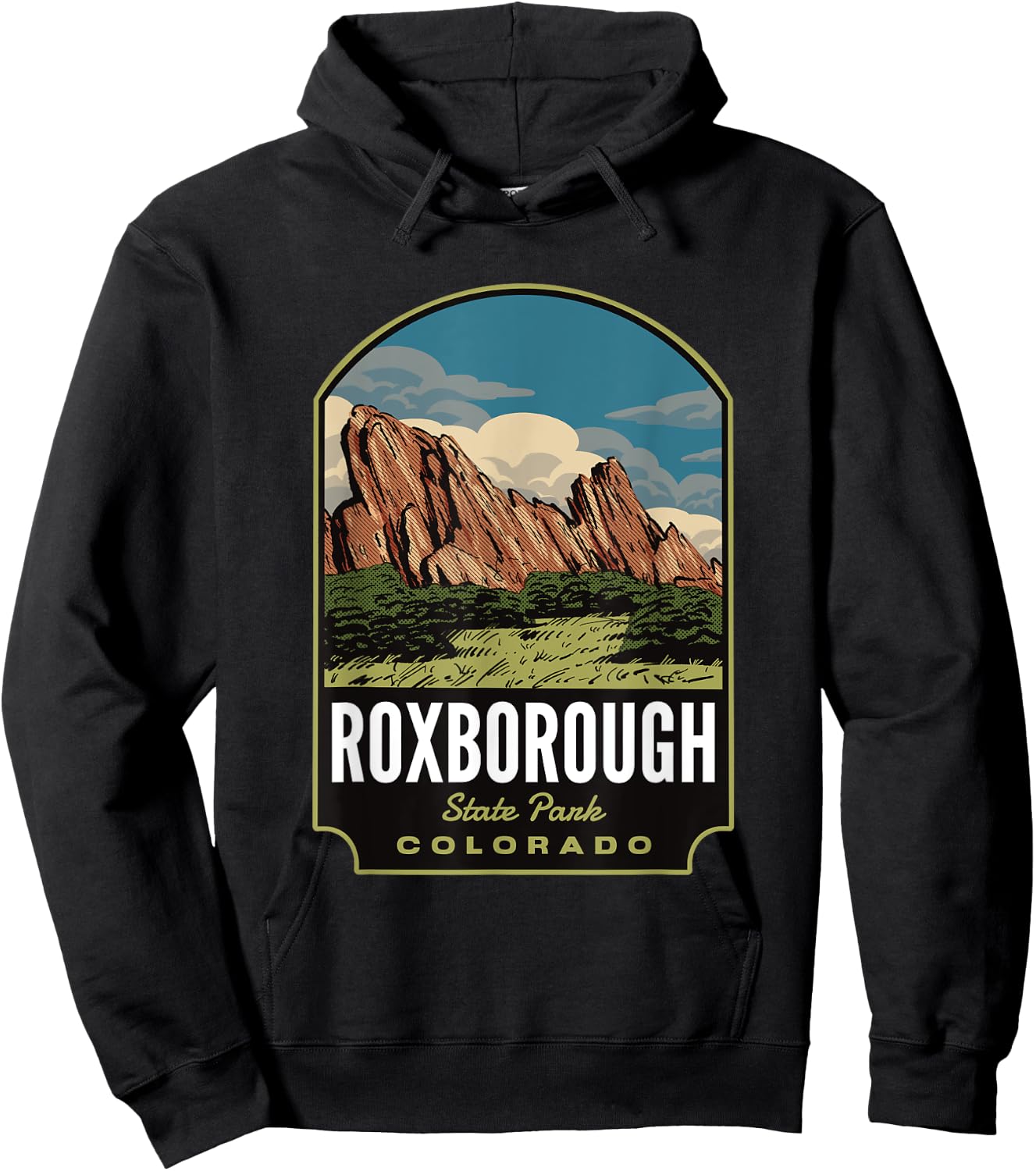 Roxborough State Park Colorado Hoodie - Hoodie | Black
