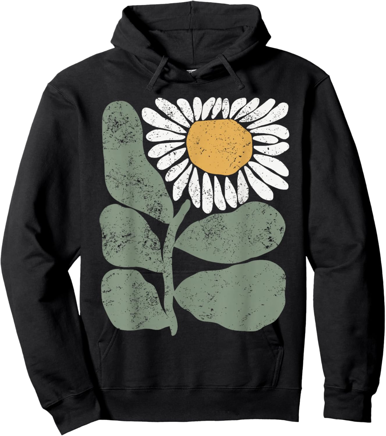 Vintage Boho Wildflower Retro Botanical Wildflower Gardener Hoodie - Hoodie | Black