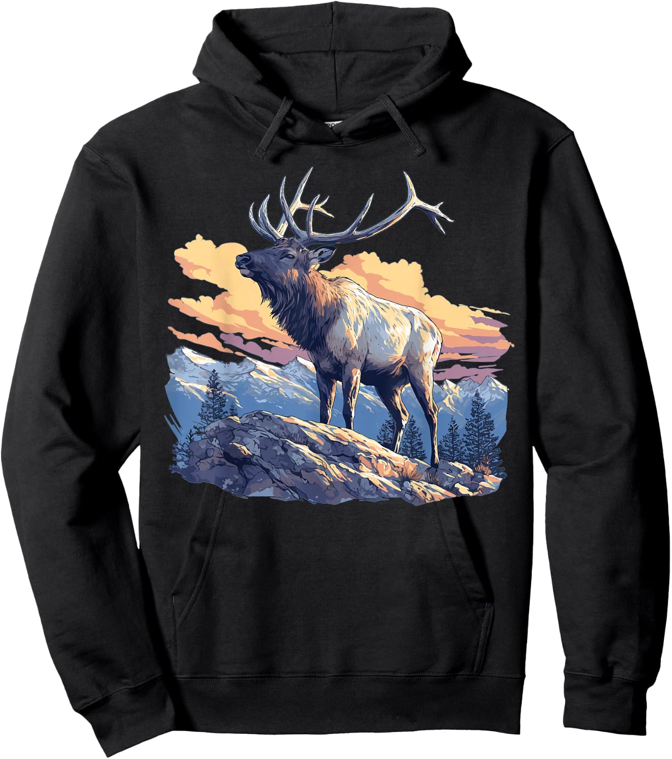 Elks Elk Hoodie - Hoodie | Black
