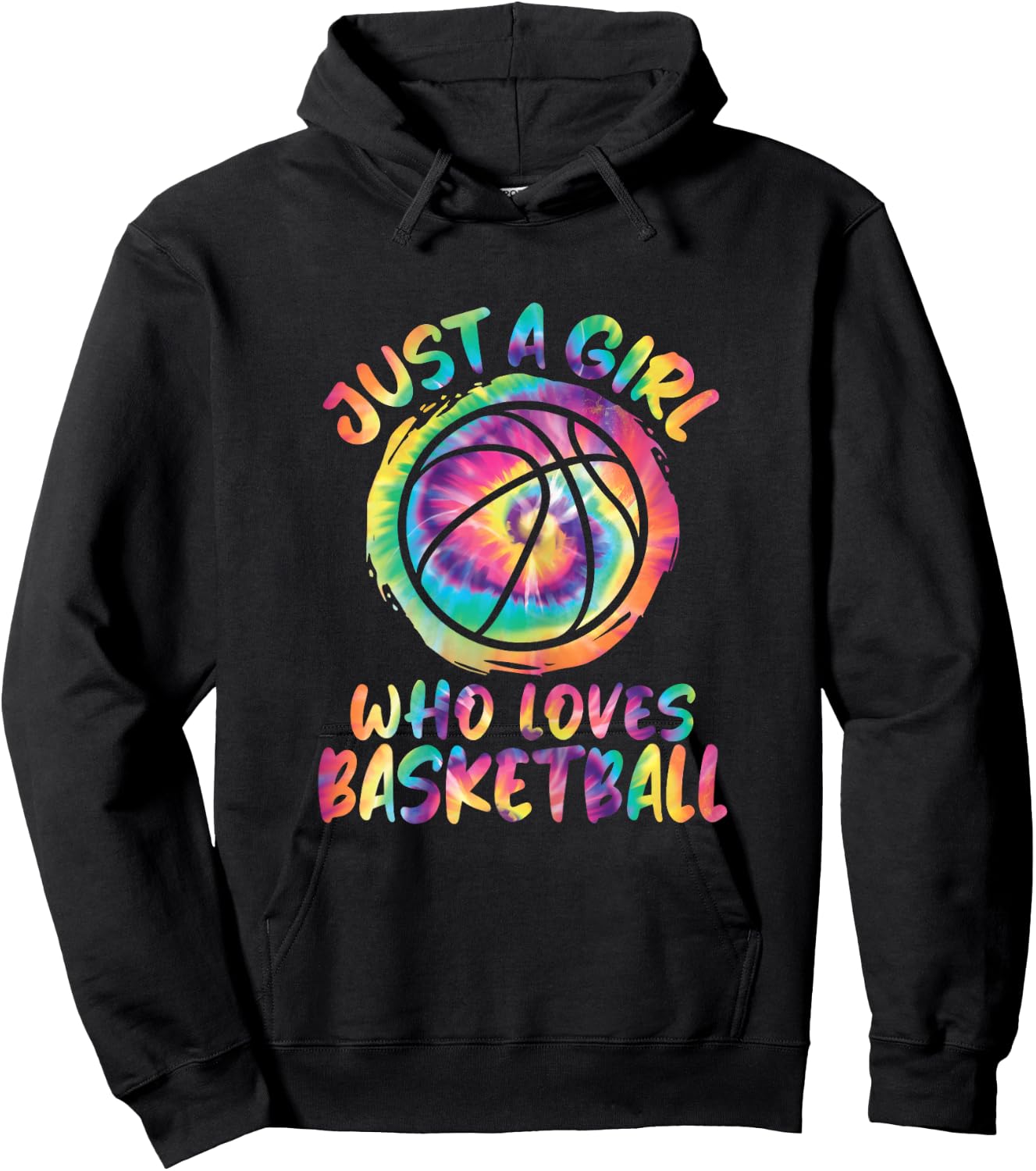 Just A Girl Who Loves Basketball Girls Basketball Player Hoodie - Hoodie | Black