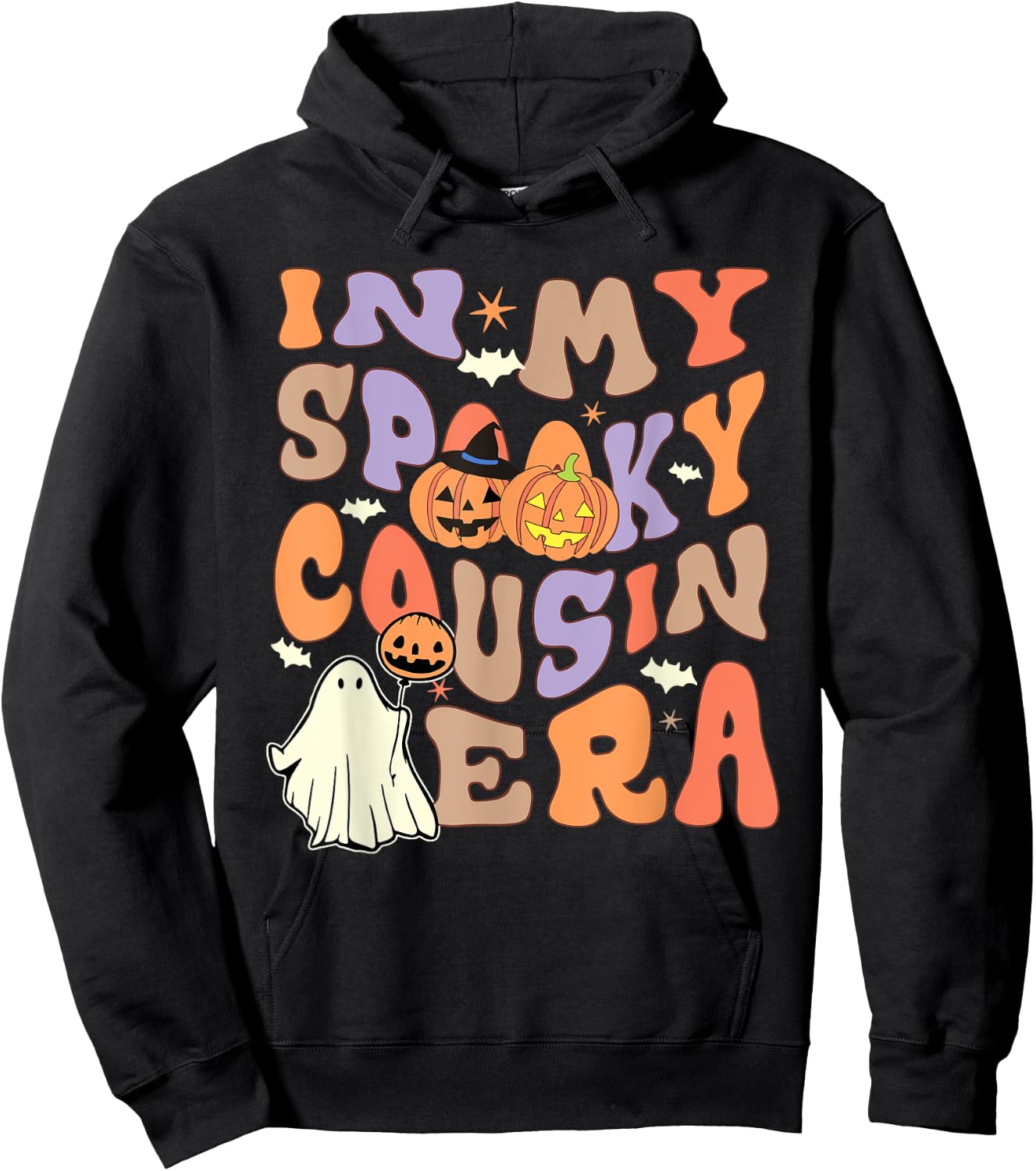 In My Spooky Cousin Era Spooky Ghost Family Matching Hoodie - Hoodie | Black