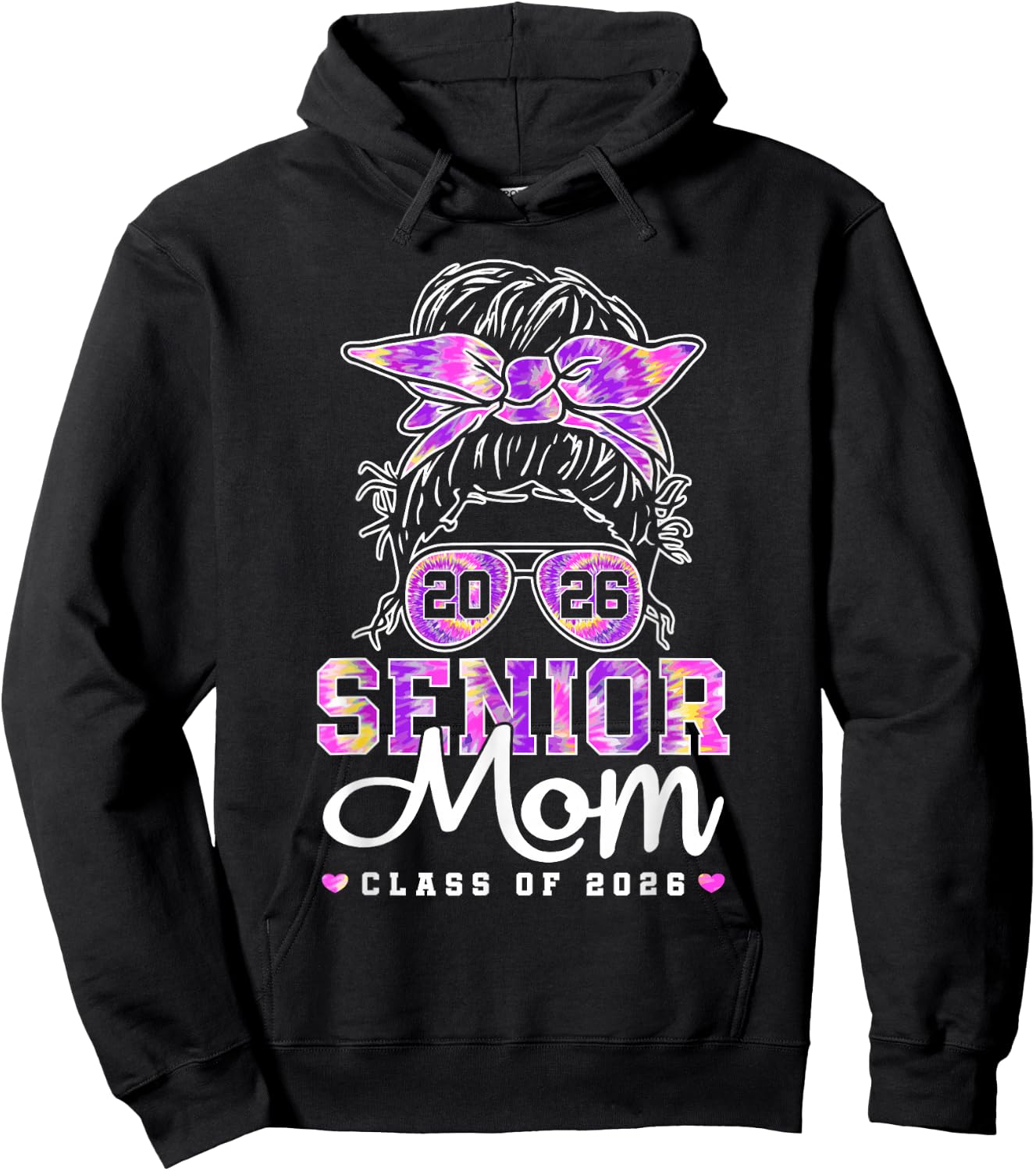 Senior Mom 2026 Mother Of Senior 2026 Class Of 2026 Mama Hoodie - Hoodie | Black