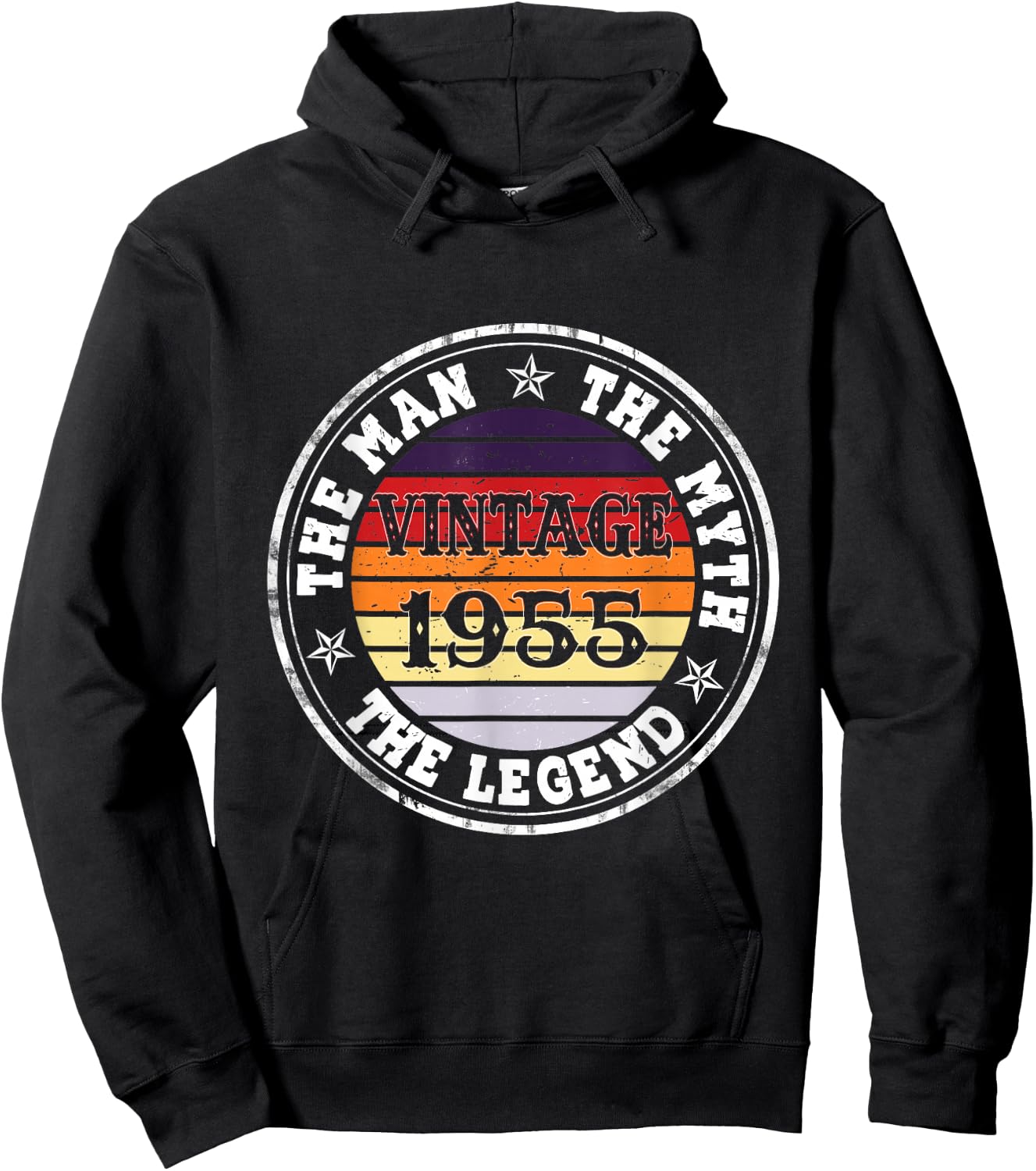 Man Myth Legend 1955 70th Birthday For 70 Years Old Hoodie - Hoodie | Black