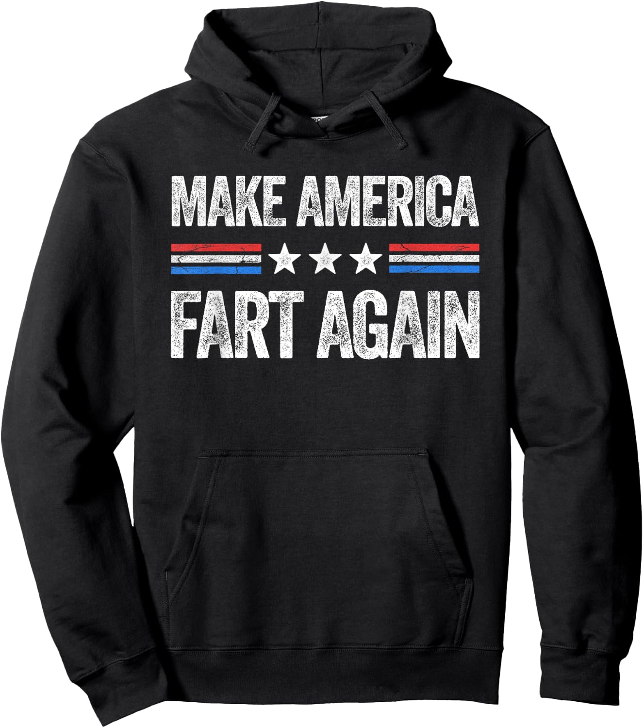 Make America Fart Again Funny US Patriotic 4th of July Women Men Hoodie - Hoodie | Black