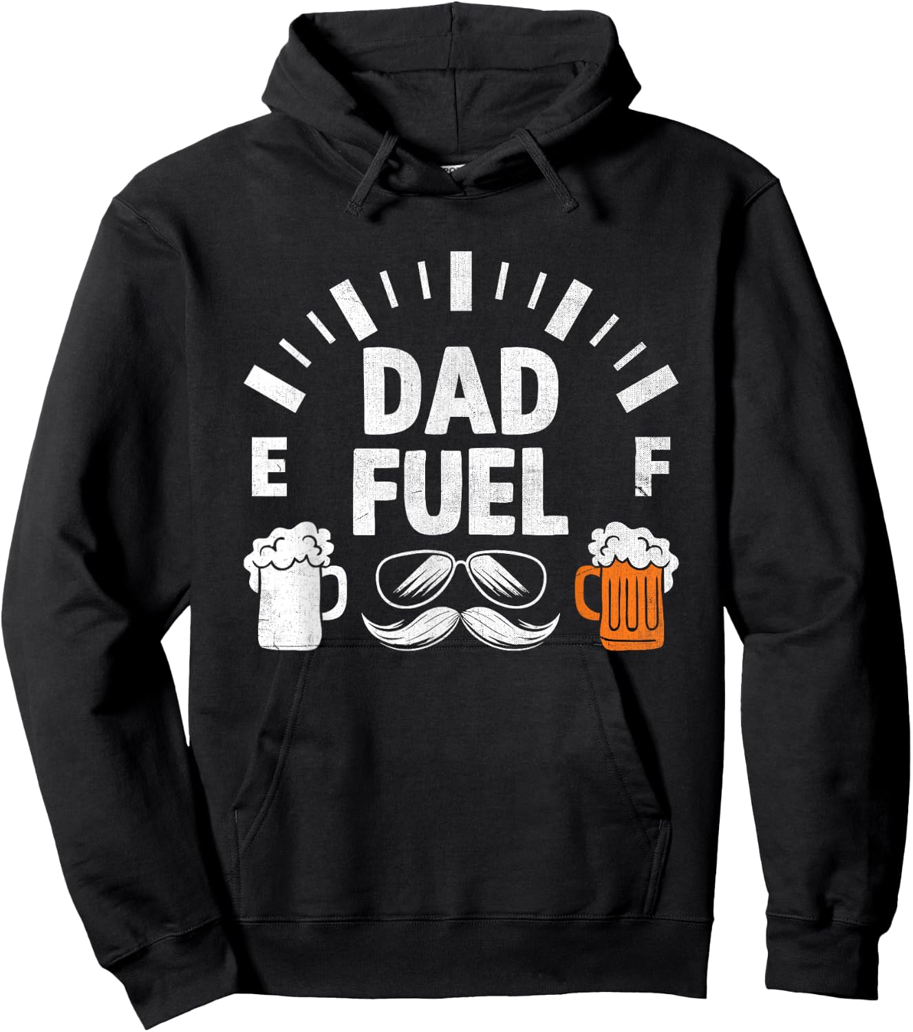 Dad Fuel Beer Drinking Father's Day Family Father Hoodie - Hoodie | Black