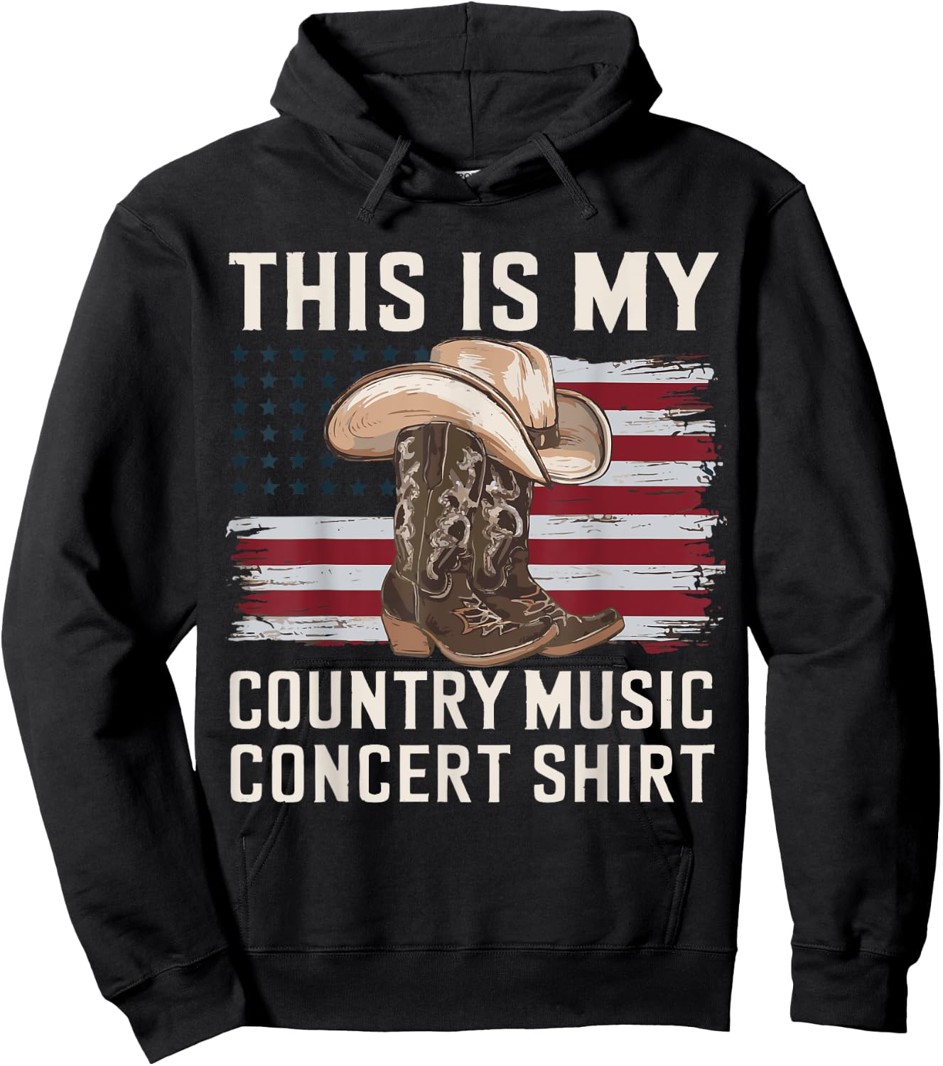 This Is My Country Concert Hoodie - Hoodie | Black