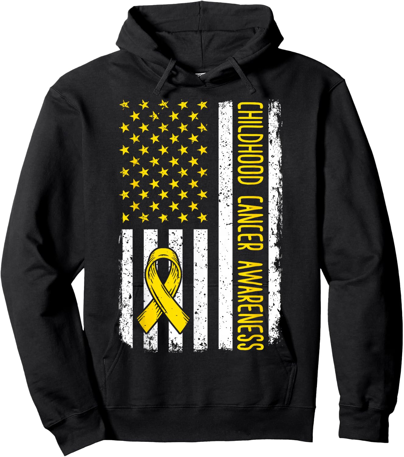 Childhood Cancer Awareness Shirt 2024 Childhood Cancer Hoodie - Hoodie | Black