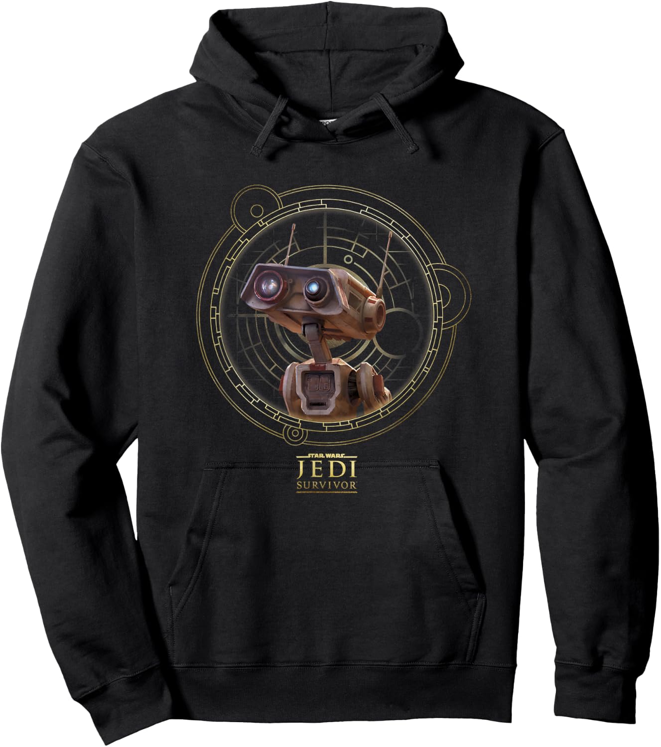 Star Wars Jedi: Survivor BD-1 Circle Vintage Portrait Hoodie - Hoodie | Black