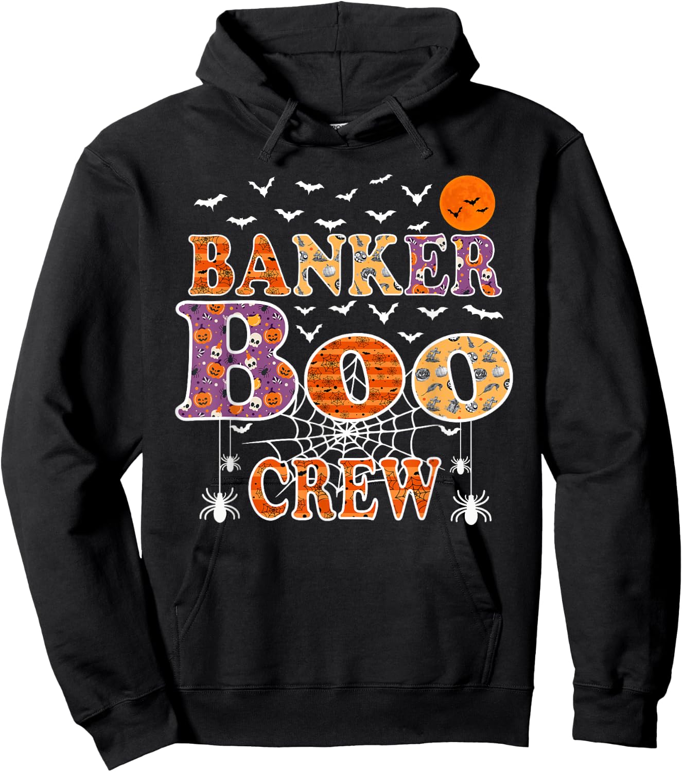 Banker Boo Crew Shirt Funny Halloween Costume Hoodie - Hoodie | Black