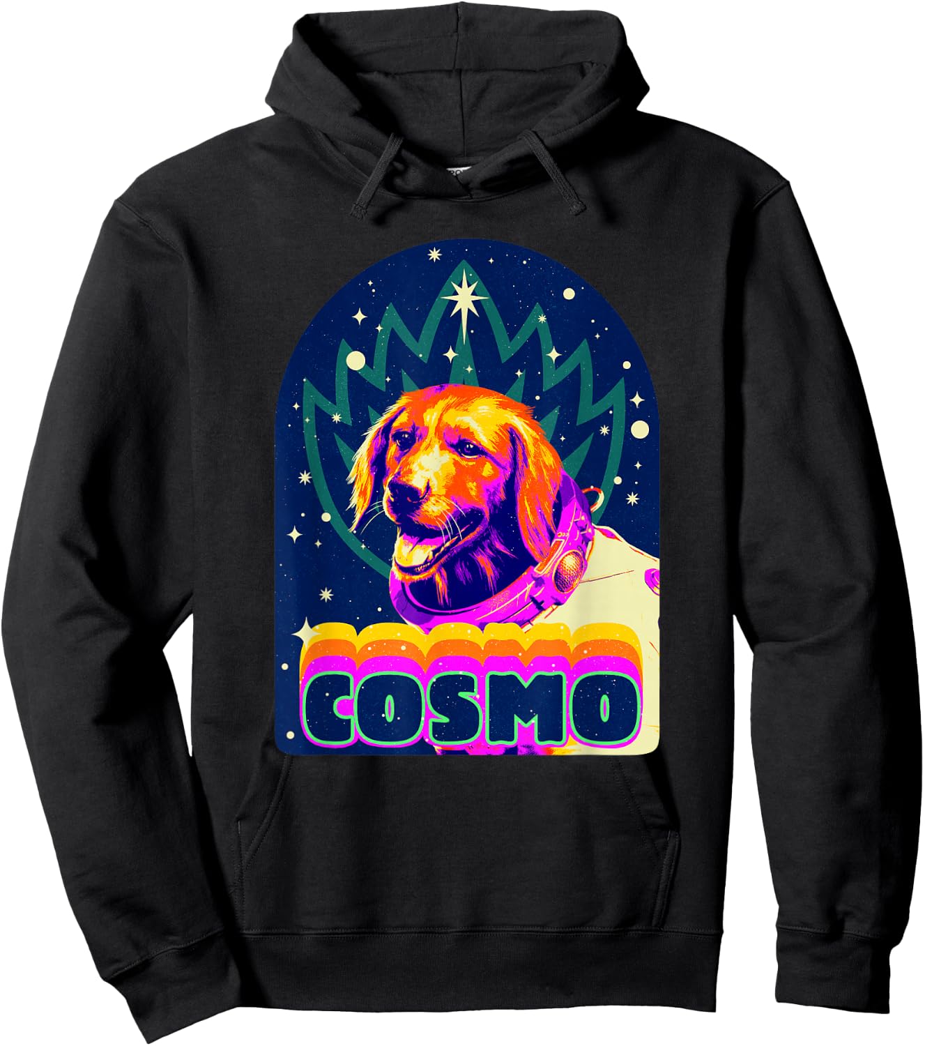 Marvel Guardians of the Galaxy Vol. 3 Cosmo Space Dog Retro Hoodie - Hoodie | Black