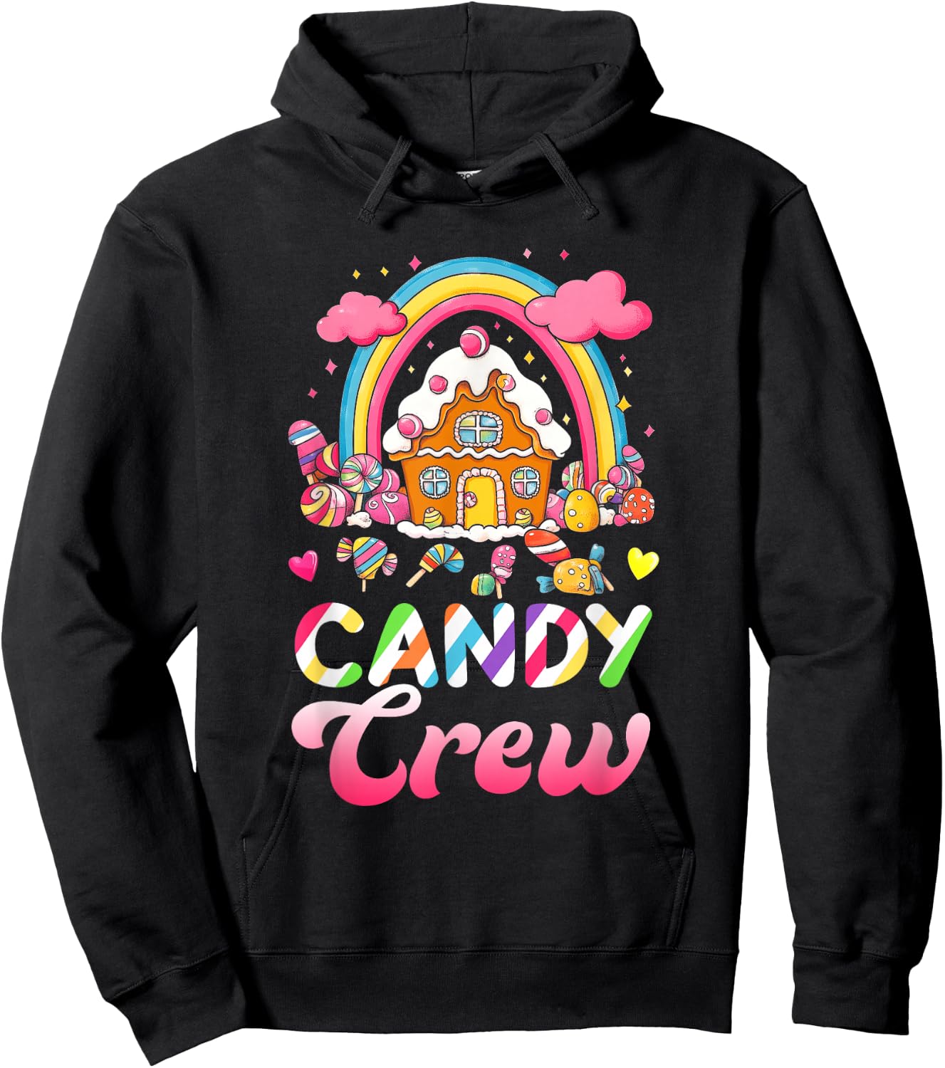 Candy Costume Candy Crew Decorations Sweetie Candy Squad Hoodie - Hoodie | Black