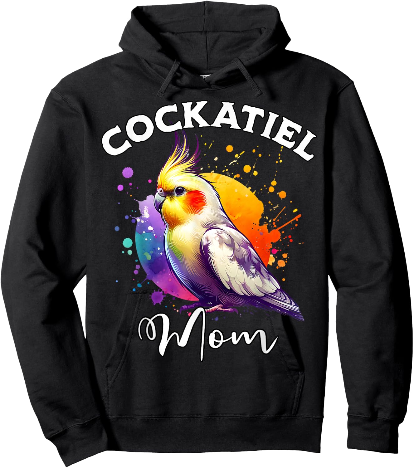 Cockatiel Mama Cockatiel Hoodie - Hoodie | Black