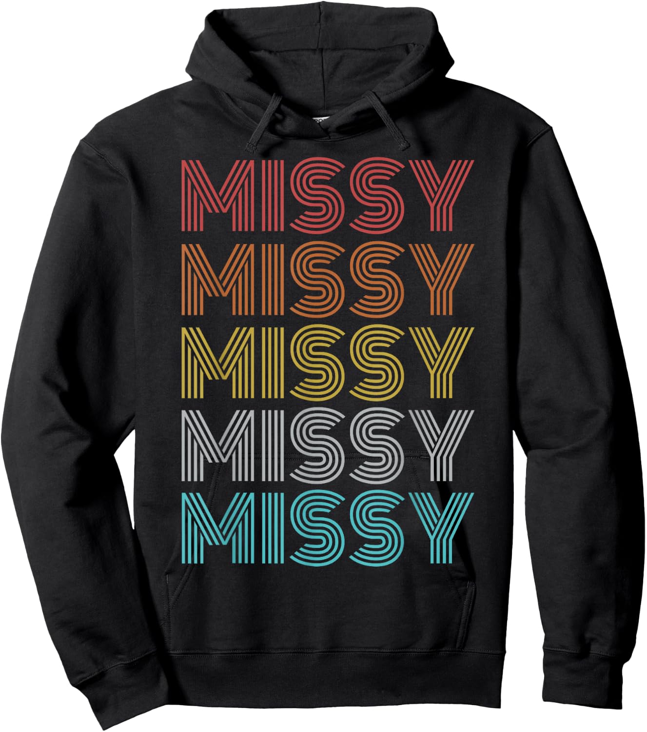 Retro Vintage Missy Hoodie - Hoodie | Black
