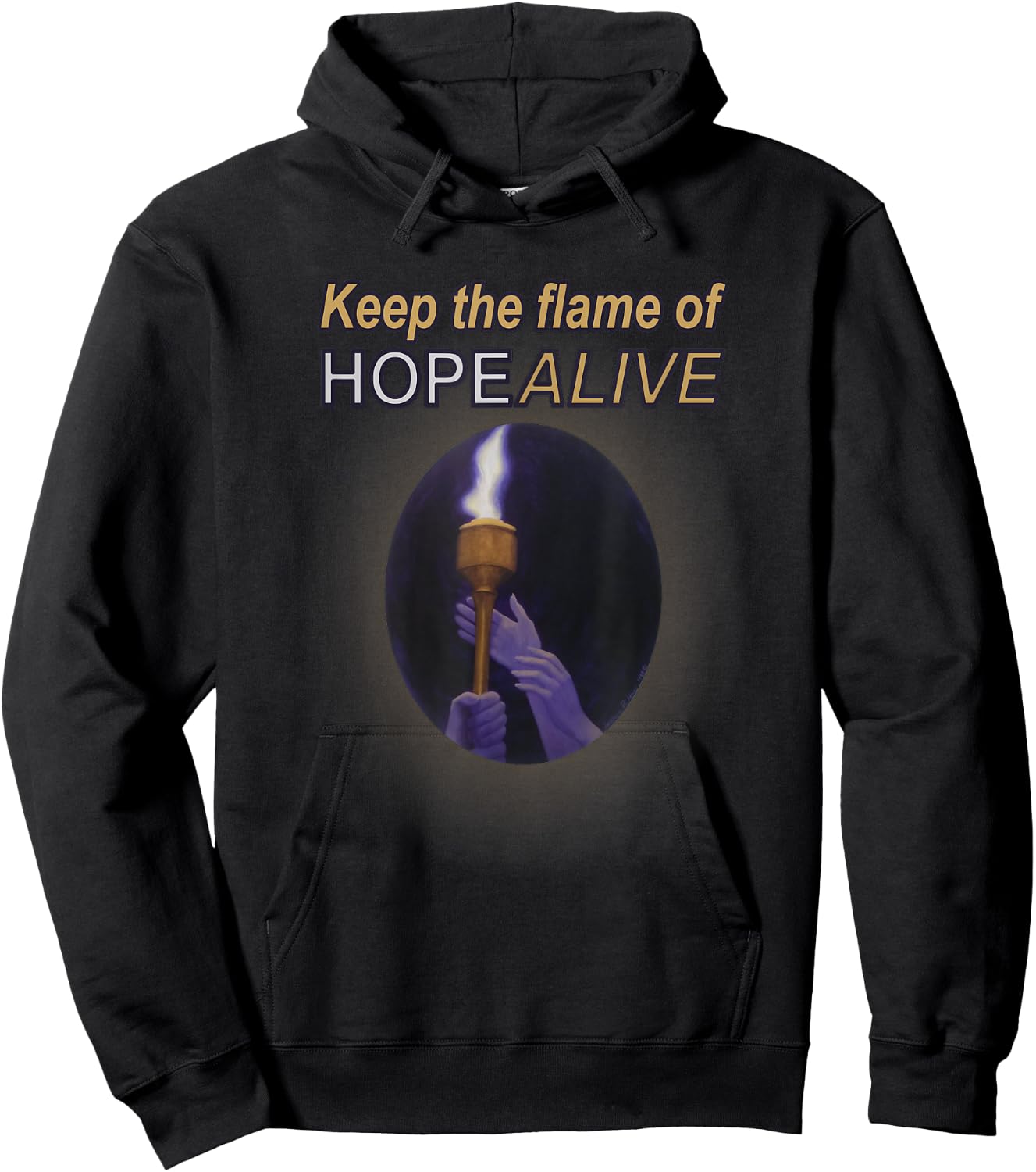 Keep the Flame of Hope Alive Hoodie - Hoodie | Black