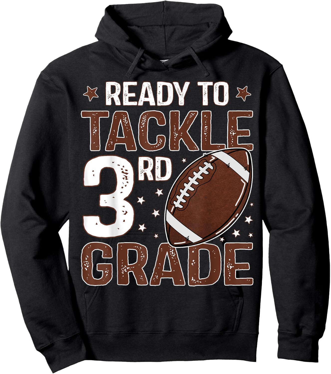 Ready To Tackle Third Grade First Day Of 3rd Grade Boys Hoodie - Hoodie | Black