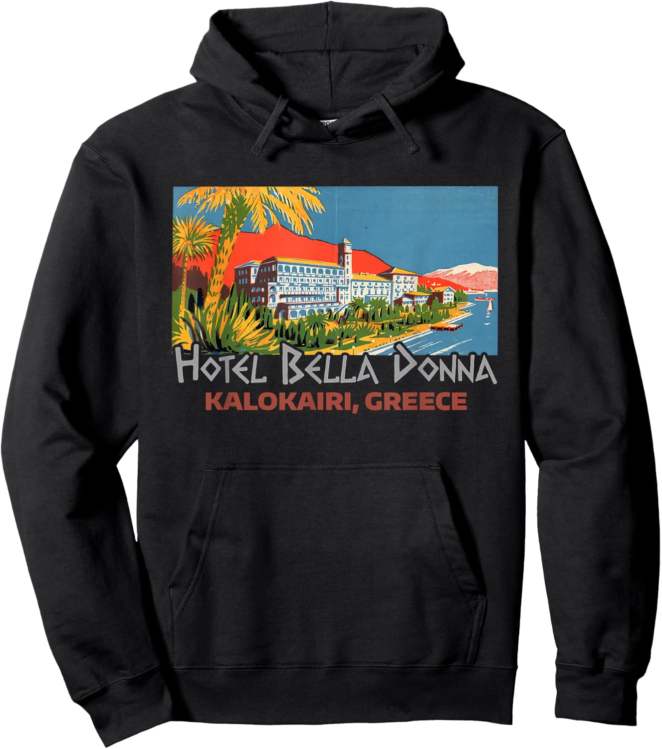 Mamma Musical Bella Donna Kalokairi Greek Island Hoodie - Hoodie | Black