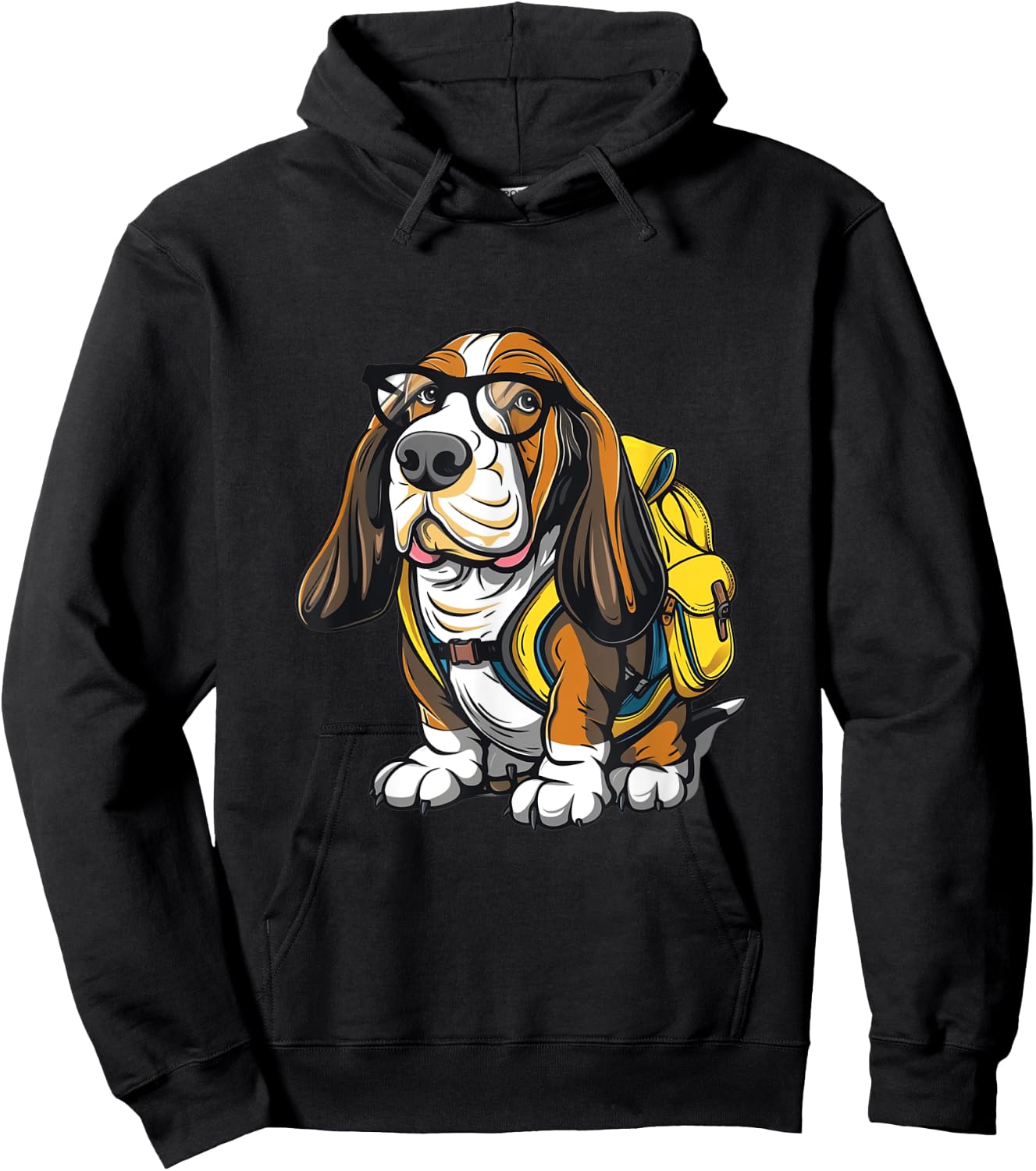 Bassett Hound Back To School Dog First Day Boys Girls Kids Hoodie - Hoodie | Black