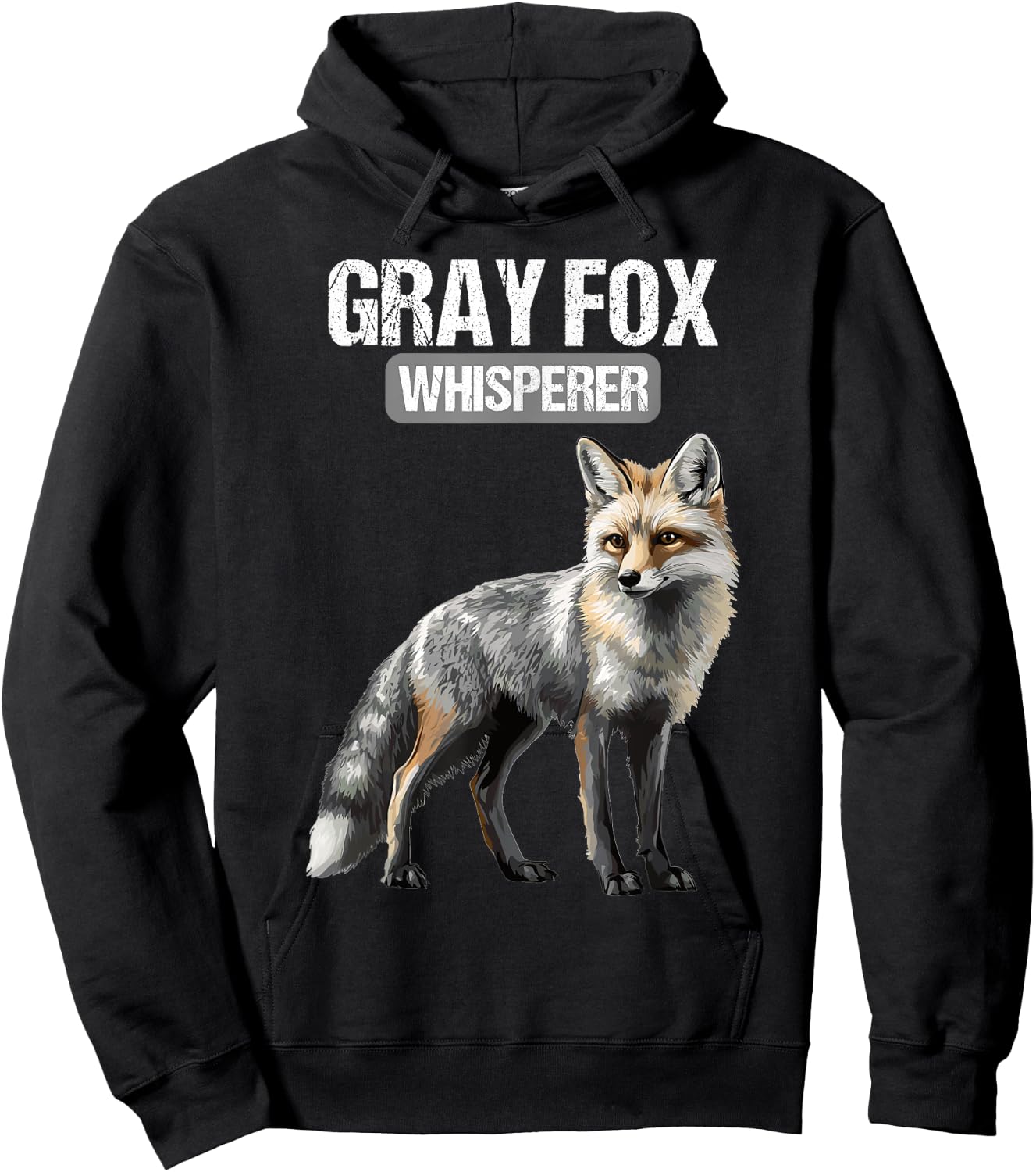 Gray Fox Whisperer. Gray Foxes Gray Fox Hoodie - Hoodie | Black