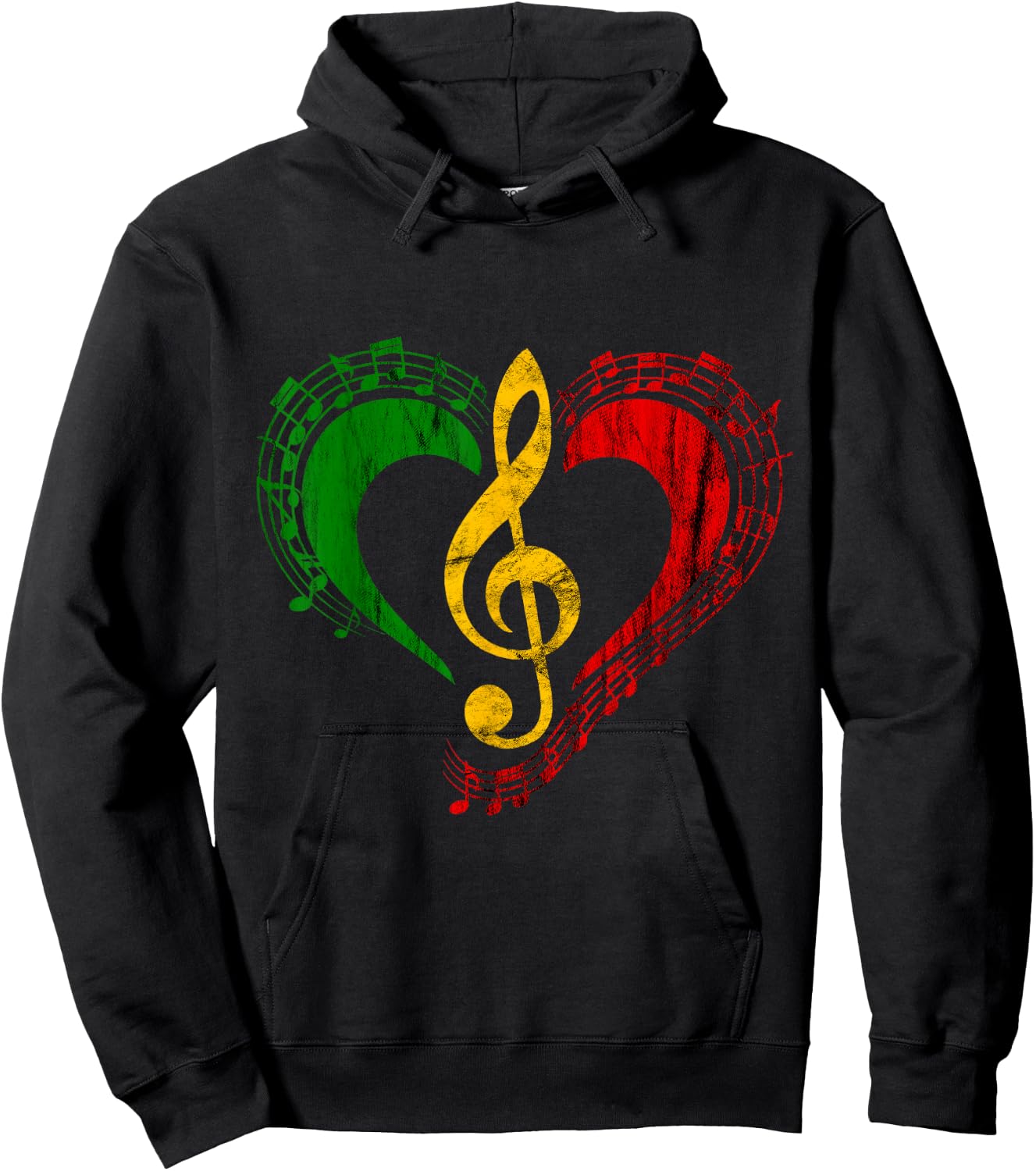 Rasta Reggae Music Jamaica Rastafari Roots Jamaican Hoodie - Hoodie | Black