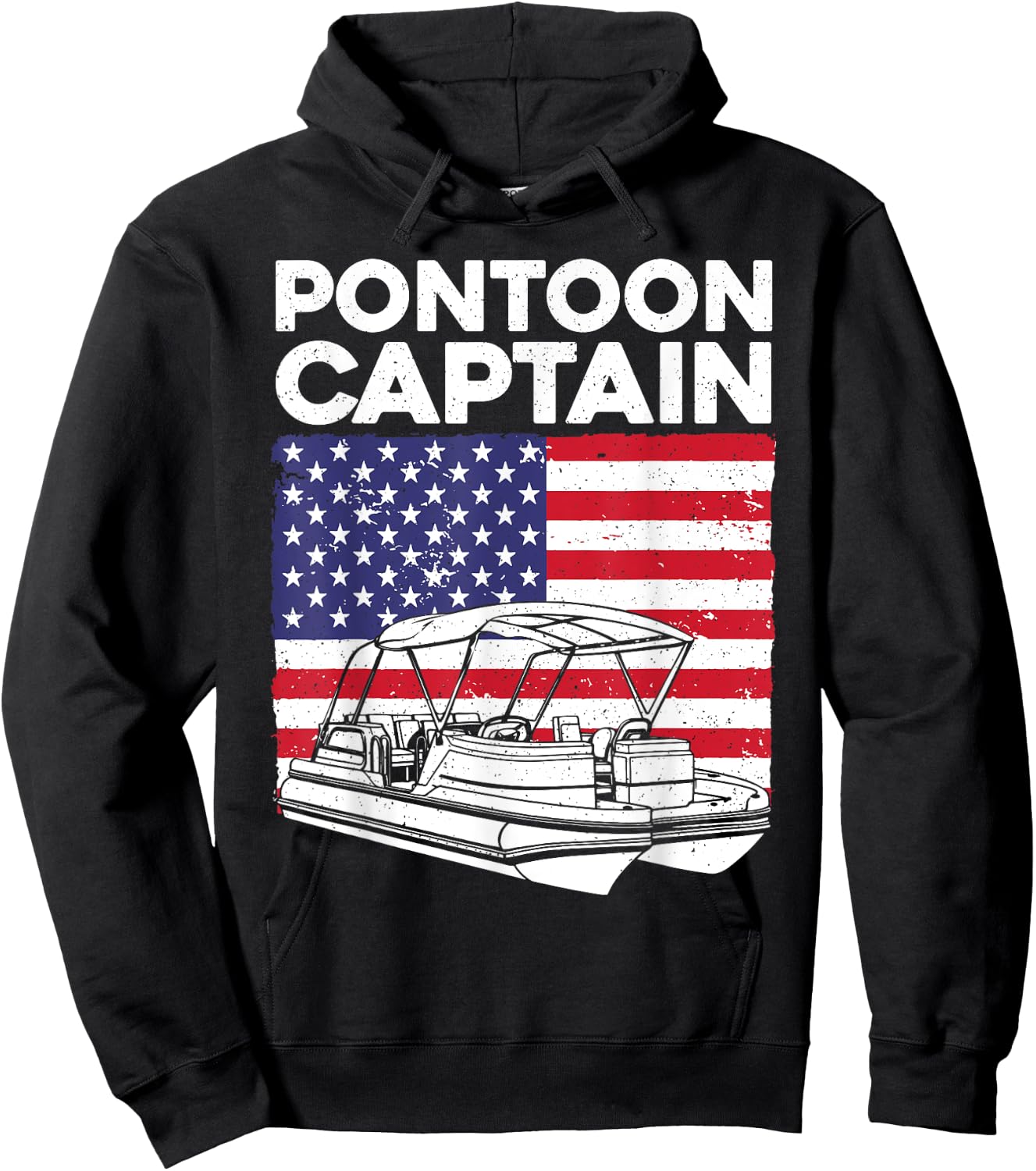 Cool Pontoon Captain Art Women Pontoon Boat Captain Hoodie - Hoodie | Black