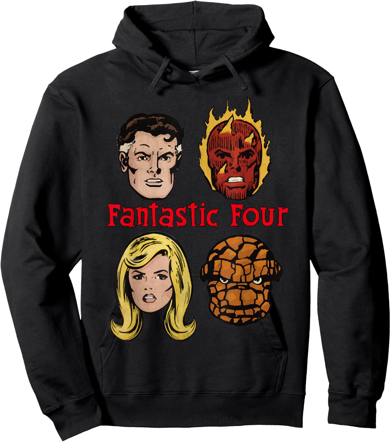 Marvel Fantastic Four Group Shot Comic Themed Poster Hoodie - Hoodie | Black