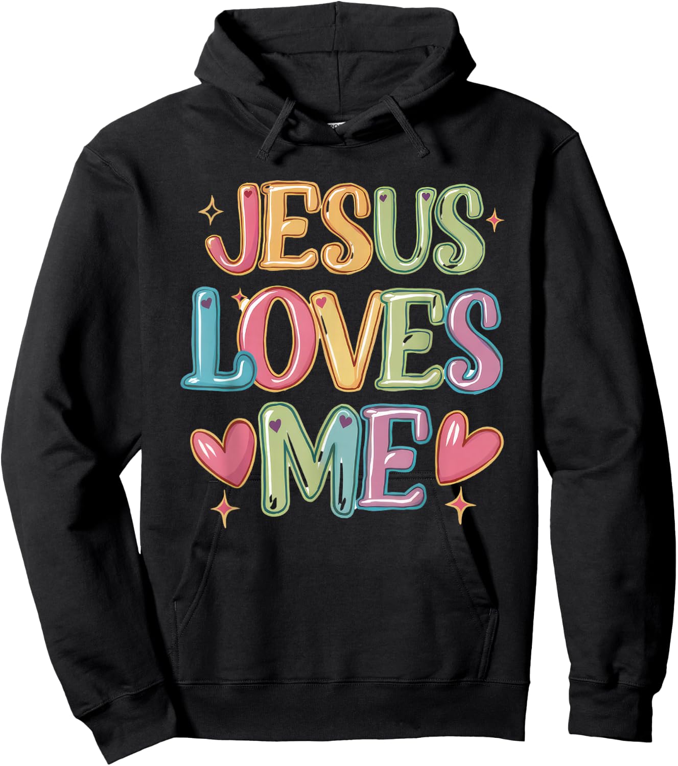 Jesus Loves Me! Christian Kids back to school Hoodie - Hoodie | Black