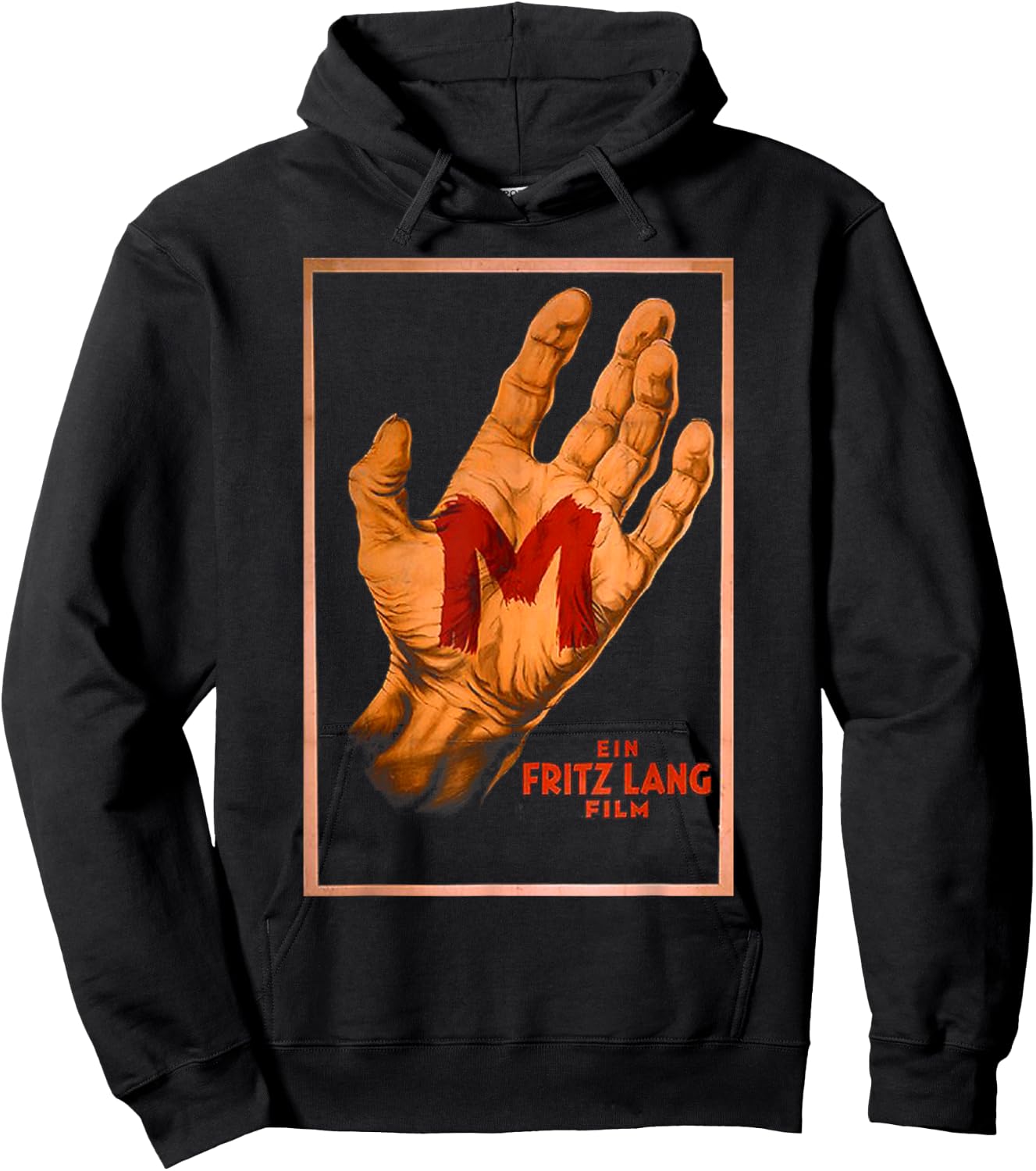 M - Silent Film Classic Mystery Thriller German Poster Hoodie - Hoodie | Black