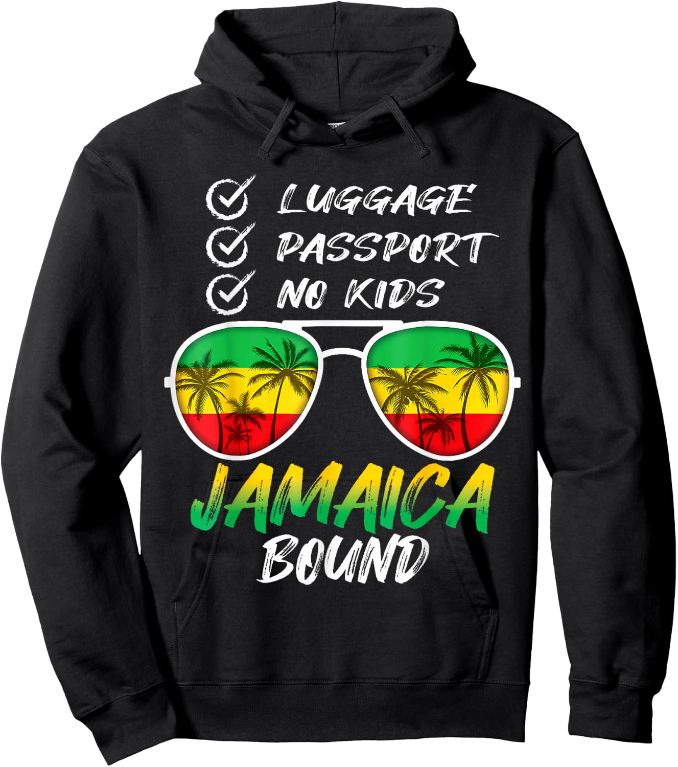 Jamaican Travel Vacation Trip Outfit To Jamaica Men Women Hoodie - Hoodie | Black