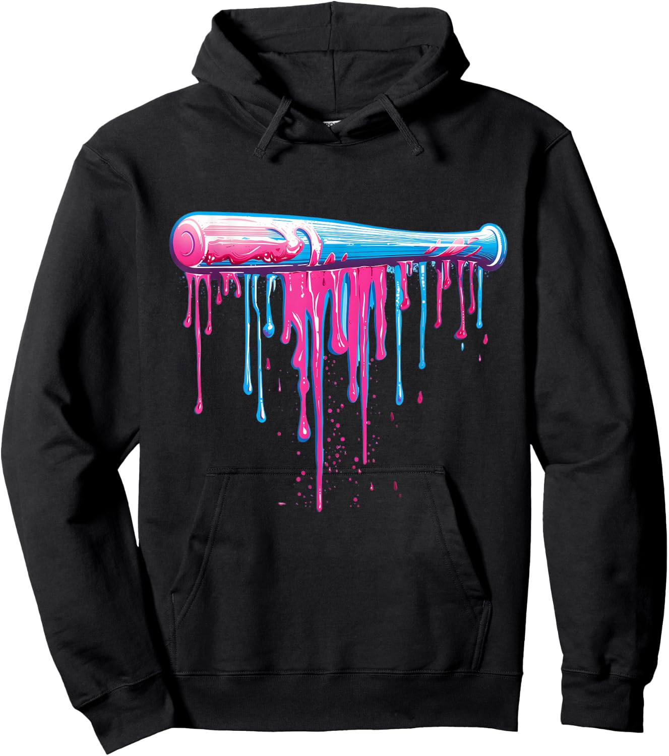 Baseball Bat with Sprinkles Drip Boys Hoodie - Hoodie | Black