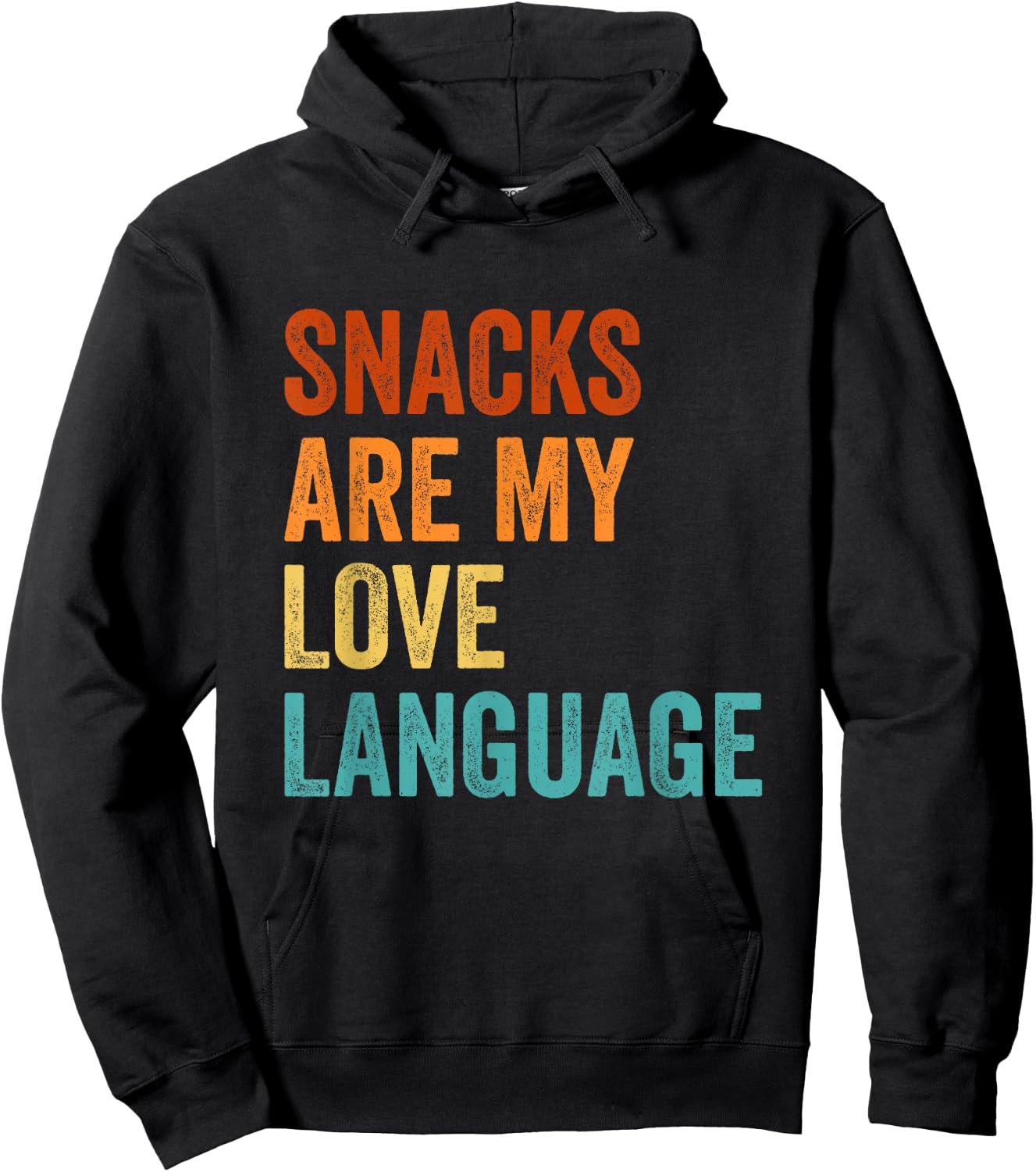 Snacks Are My Love Language Hoodie - Hoodie | Black