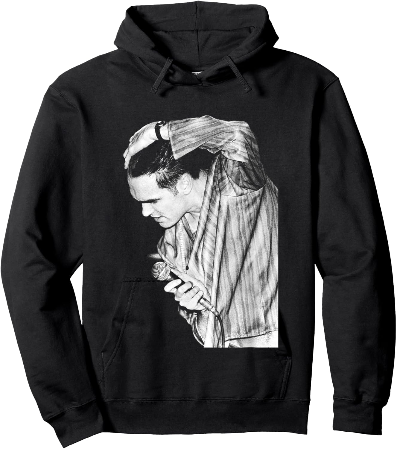 The Smiths Morrissey On Stage 1984 By Stephen Wright Hoodie - Hoodie | Black