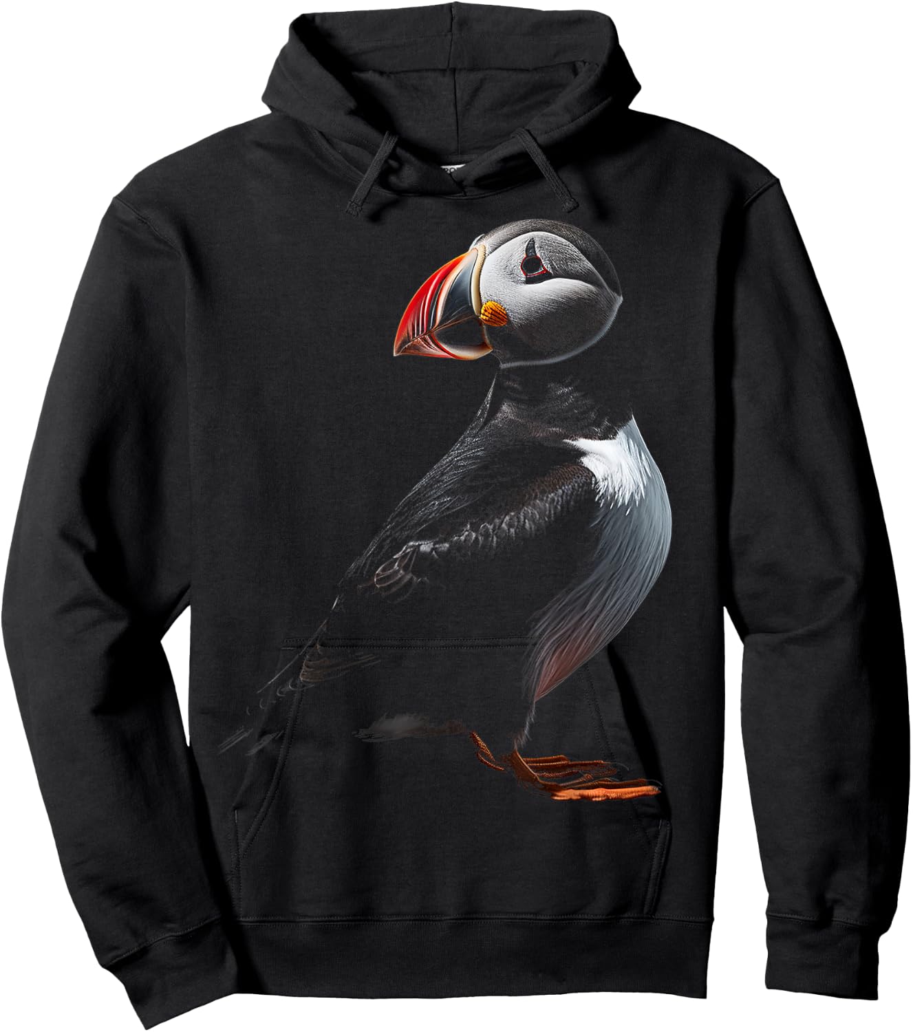 Puffin Animal Graphic Art Puffin Hoodie - Hoodie | Black