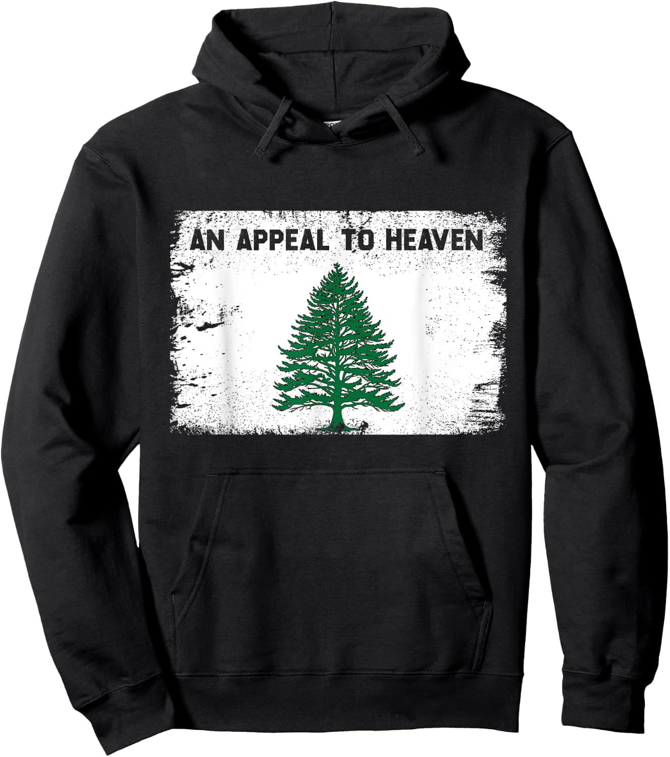 4th of July An Appeal To Heaven Flag Pine Tree Flag Men Hoodie - Hoodie | Black