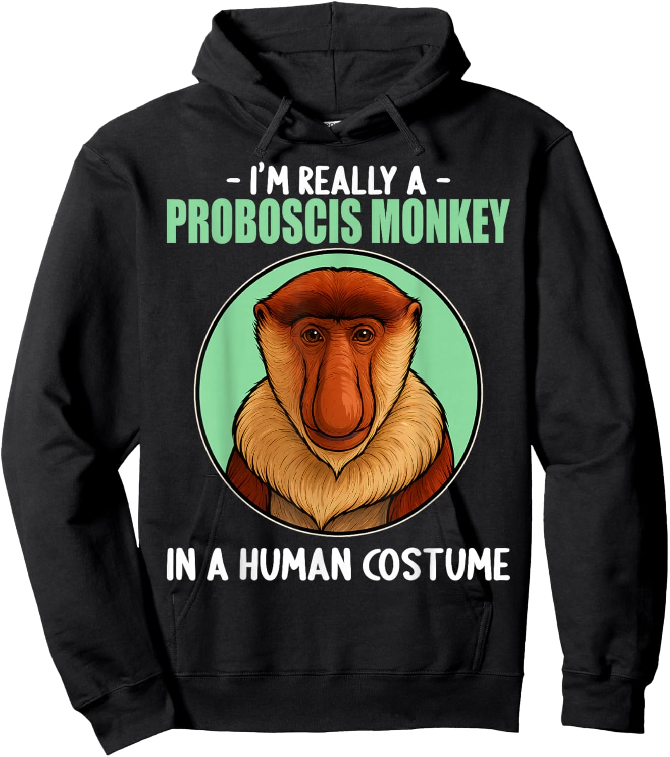 Proboscis Monkeys Proboscis Monkey Hoodie - Hoodie | Black
