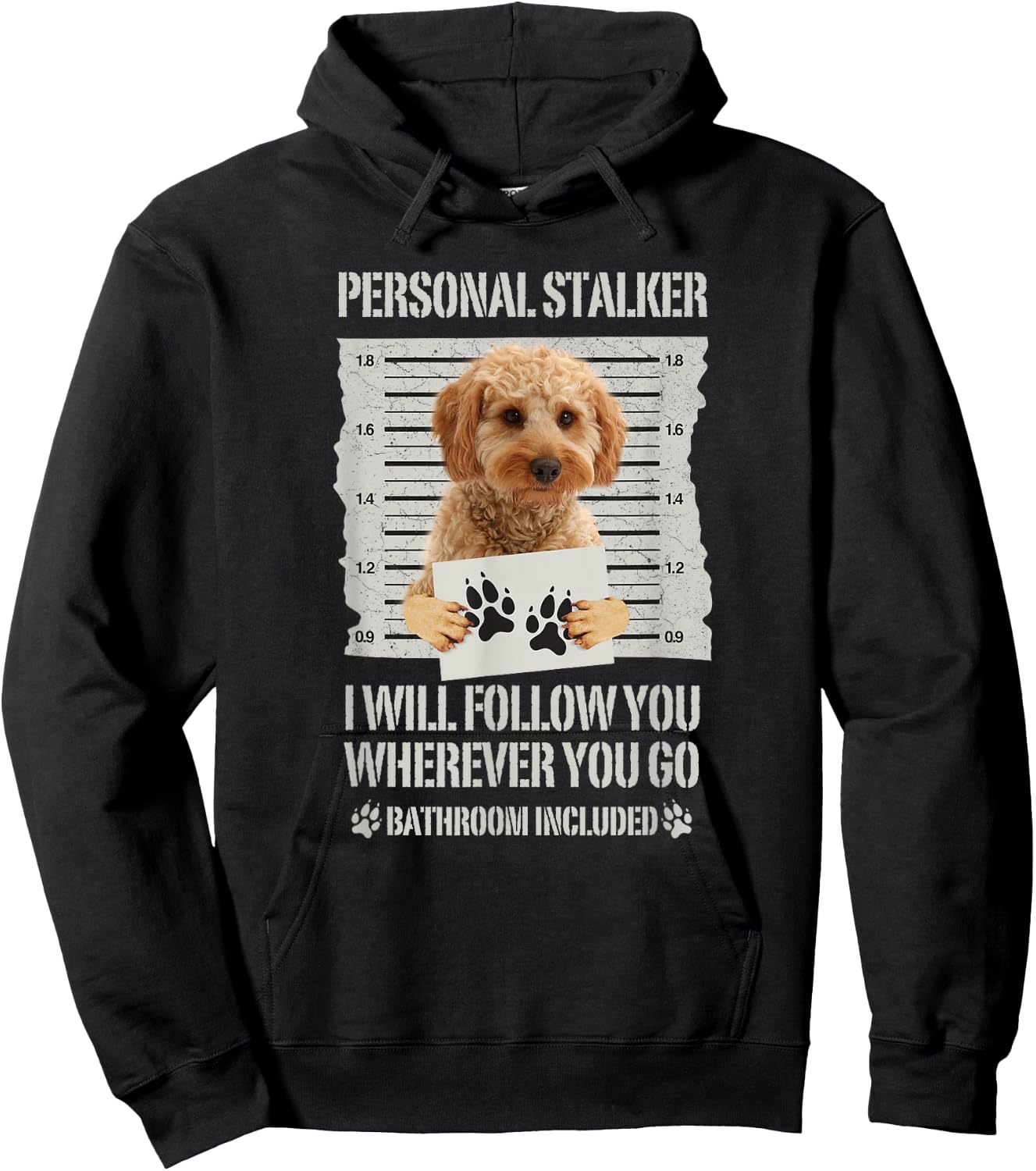 Personal Stalker Cockapoo Hoodie - Hoodie | Black