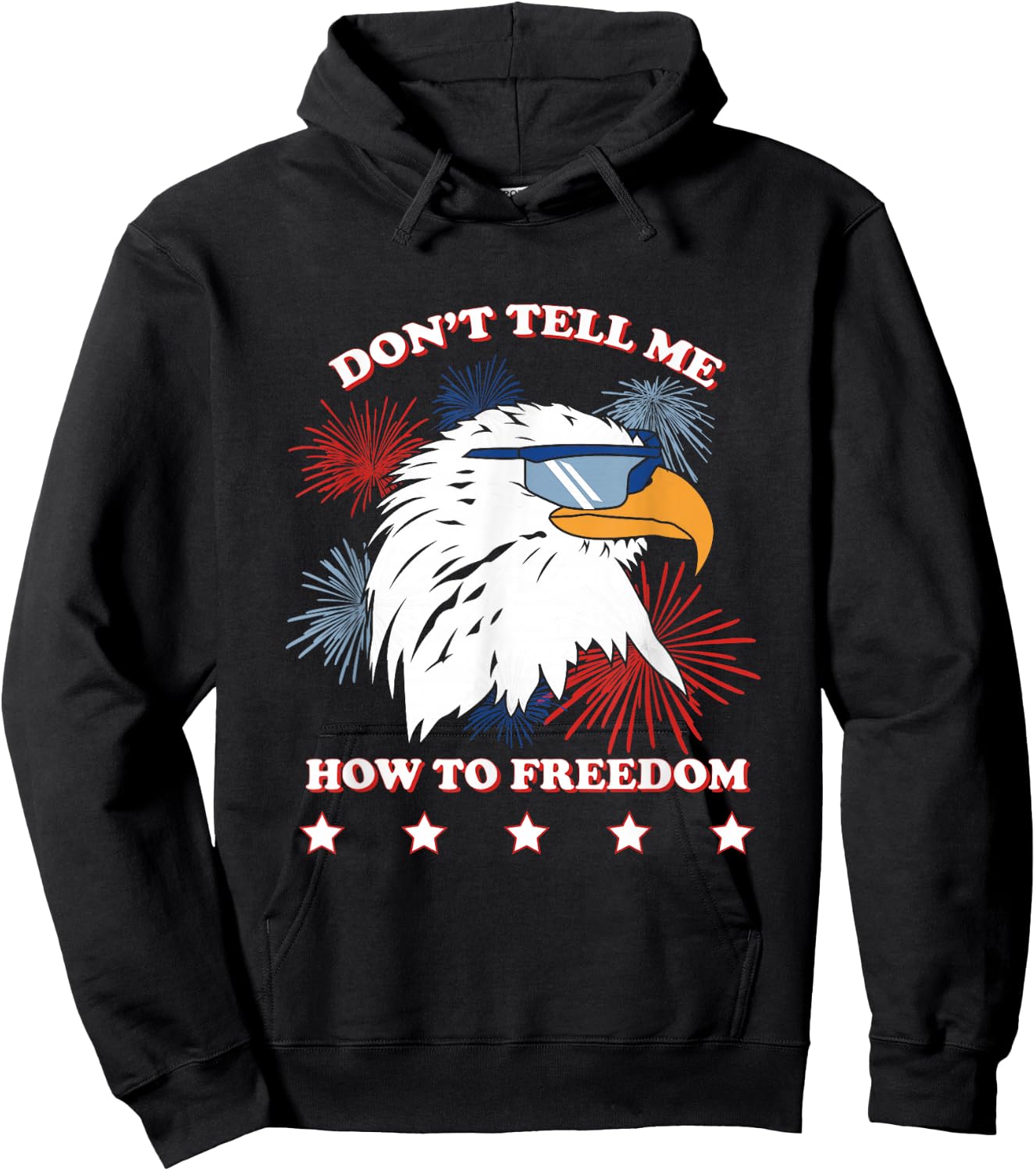 Americana Don’t Tell Me How To Freedom Hoodie - Hoodie | Black