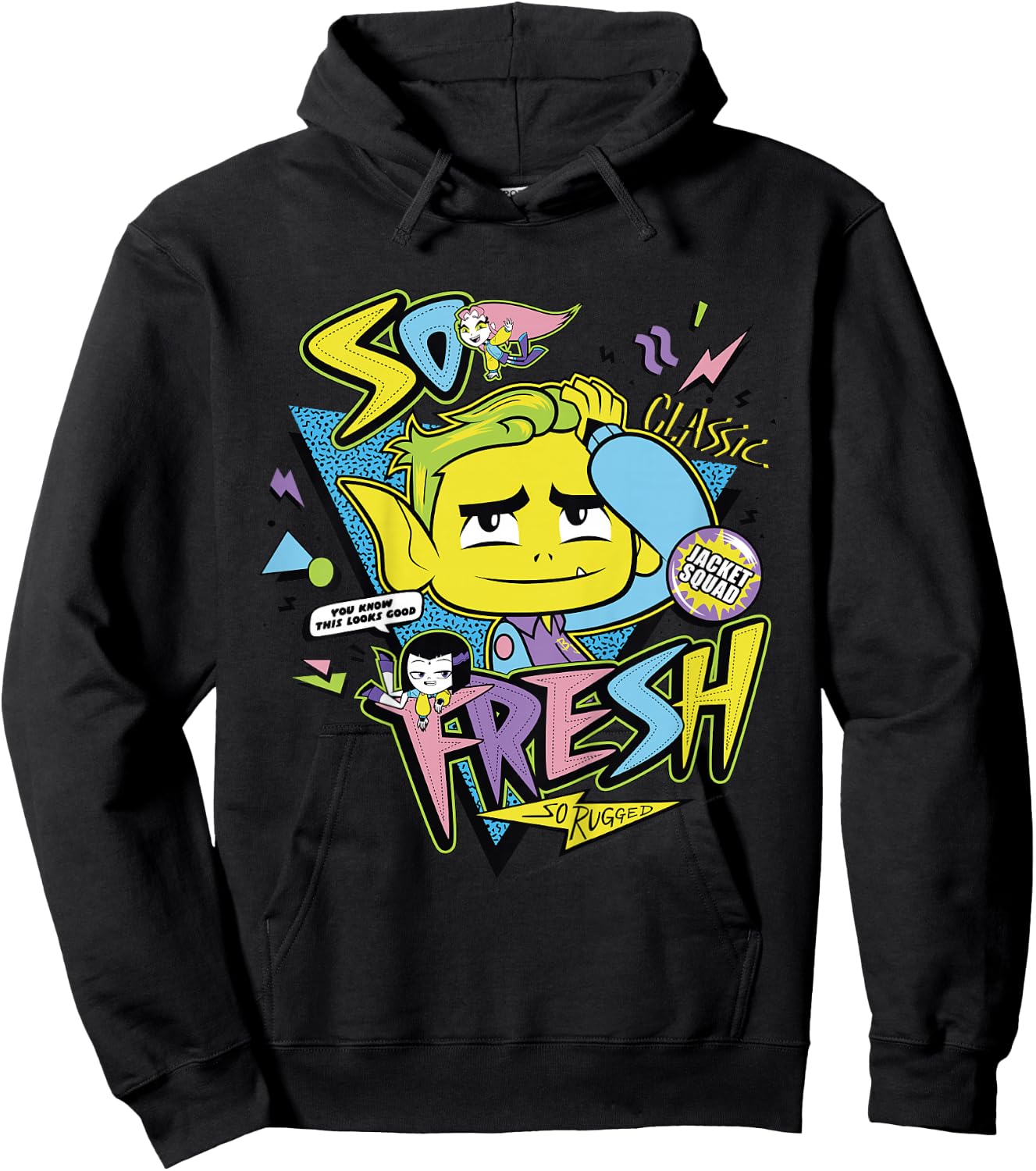 Kids DC Comics Teen Titans Go! Beast Boy So Fresh So Rugged Hoodie - Hoodie | Black