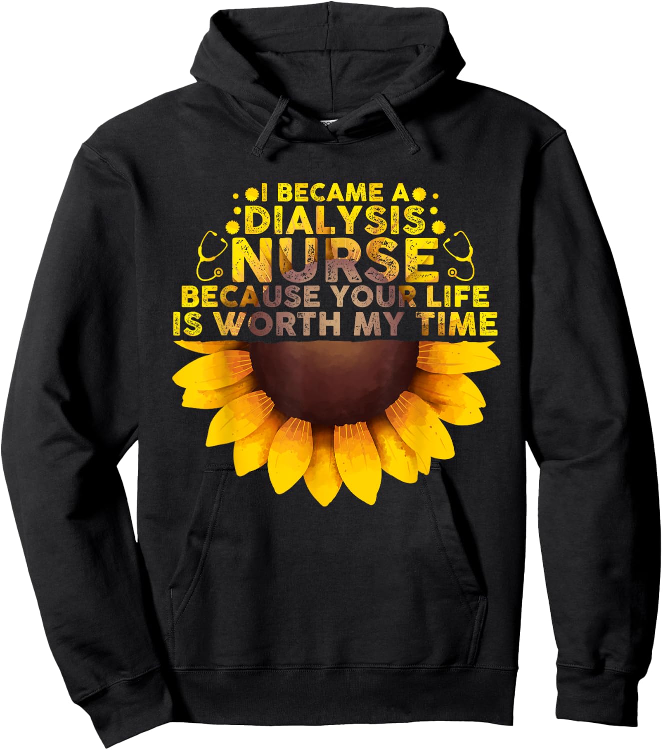 Cool Dialysis Nurse Women Kidney Nephrology Nursing Hoodie - Hoodie | Black