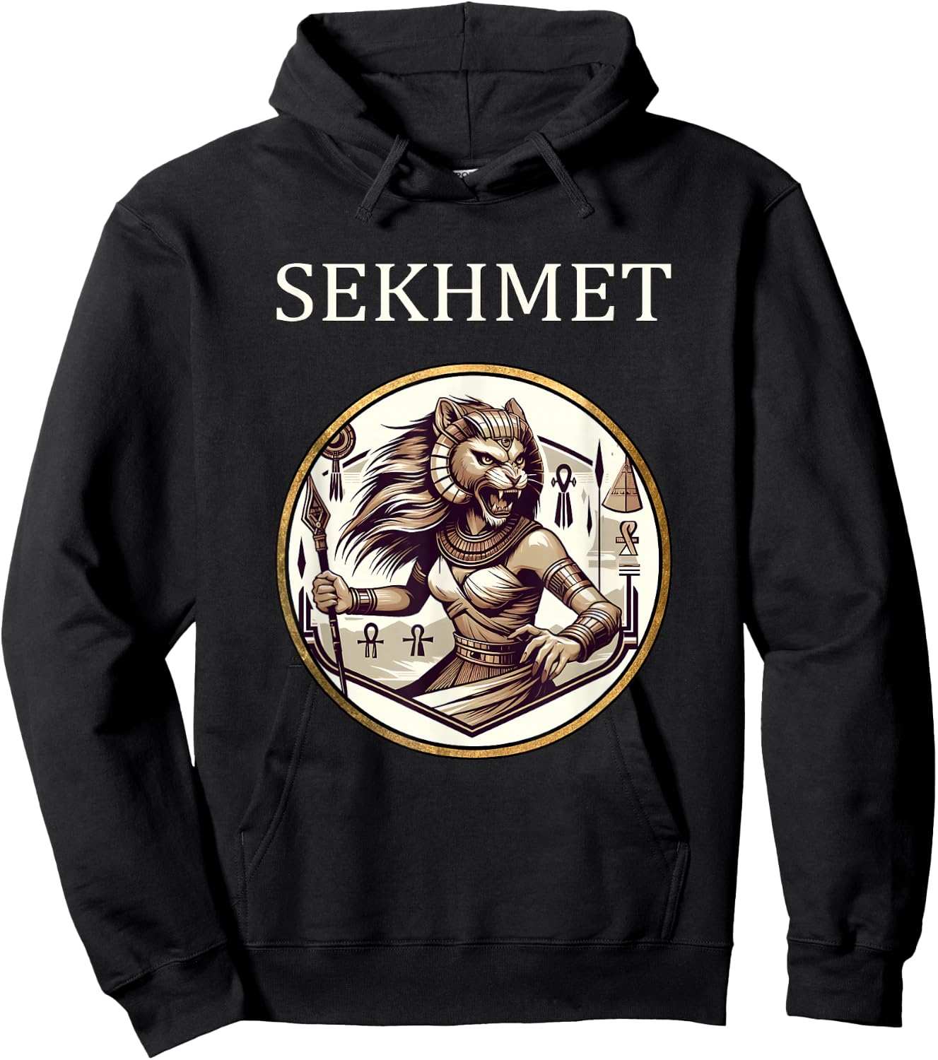 Sekhmet Egyptian Goddess of War and Healing Hoodie - Hoodie | Black